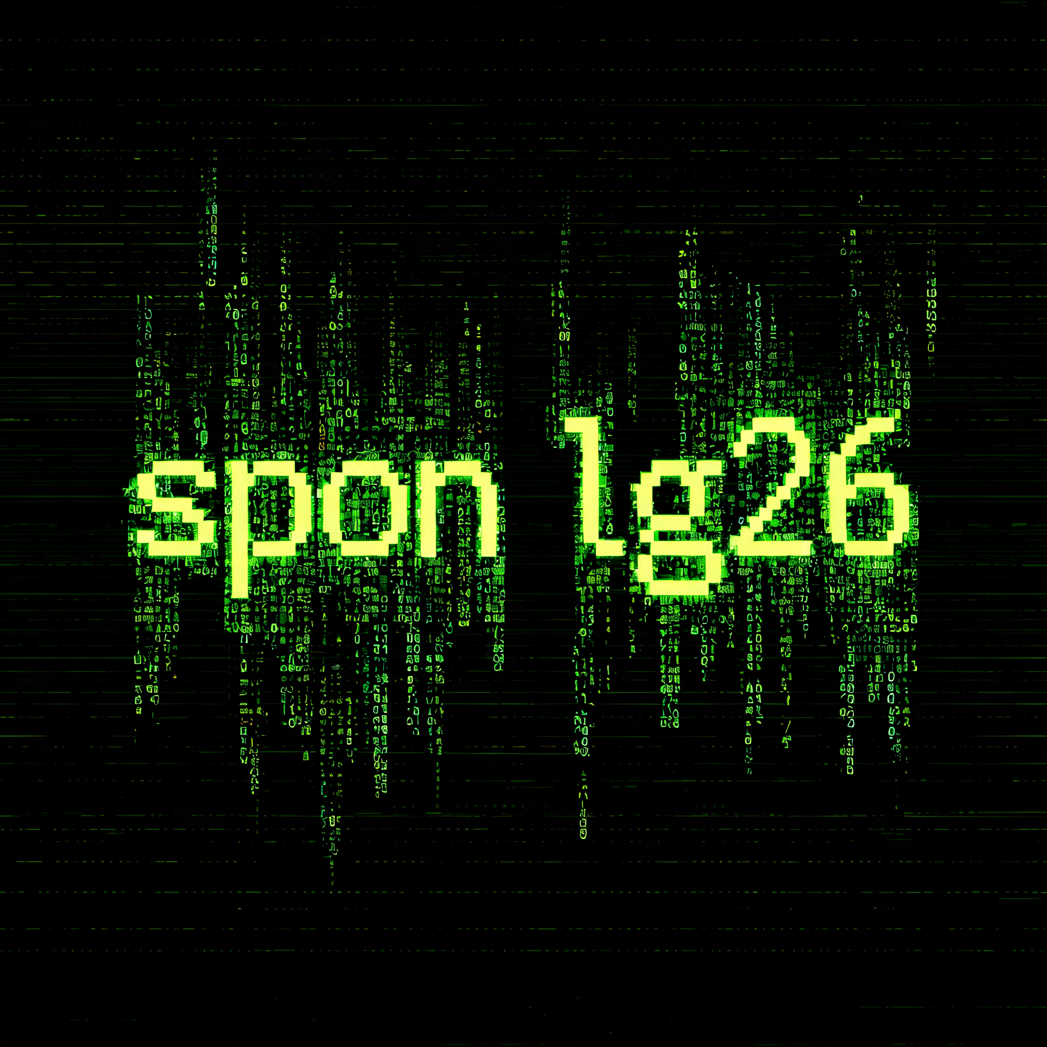 "spon lg26" — Cyberpunk Data Stream | AI Text Effect Generator