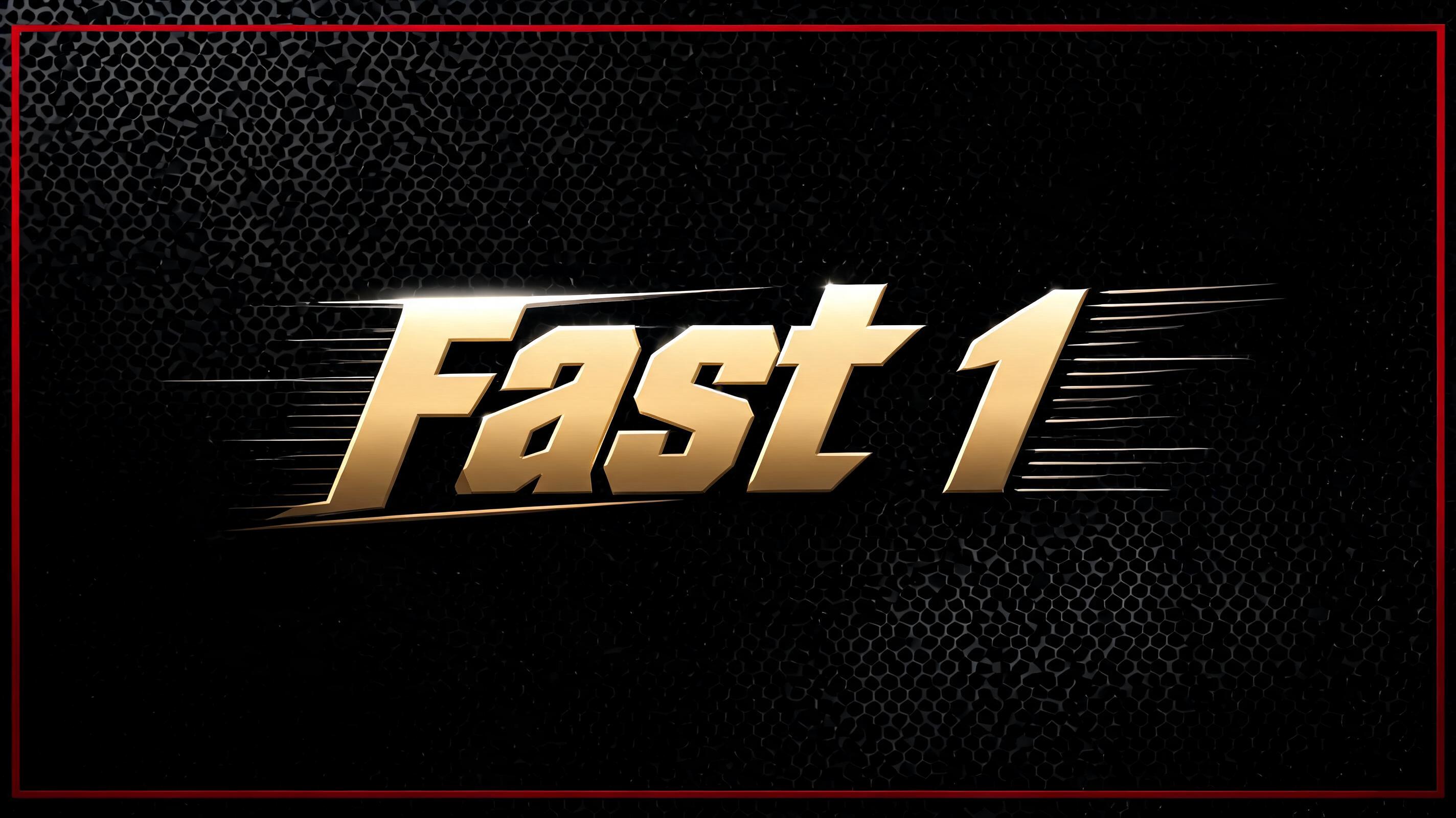 "Fast 1" — Racing | AI Text Effect Generator