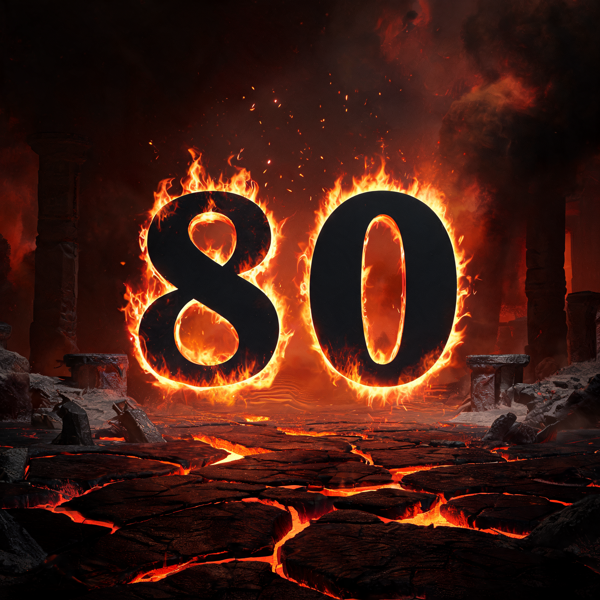 "80" —  | AI Text Effect Generator