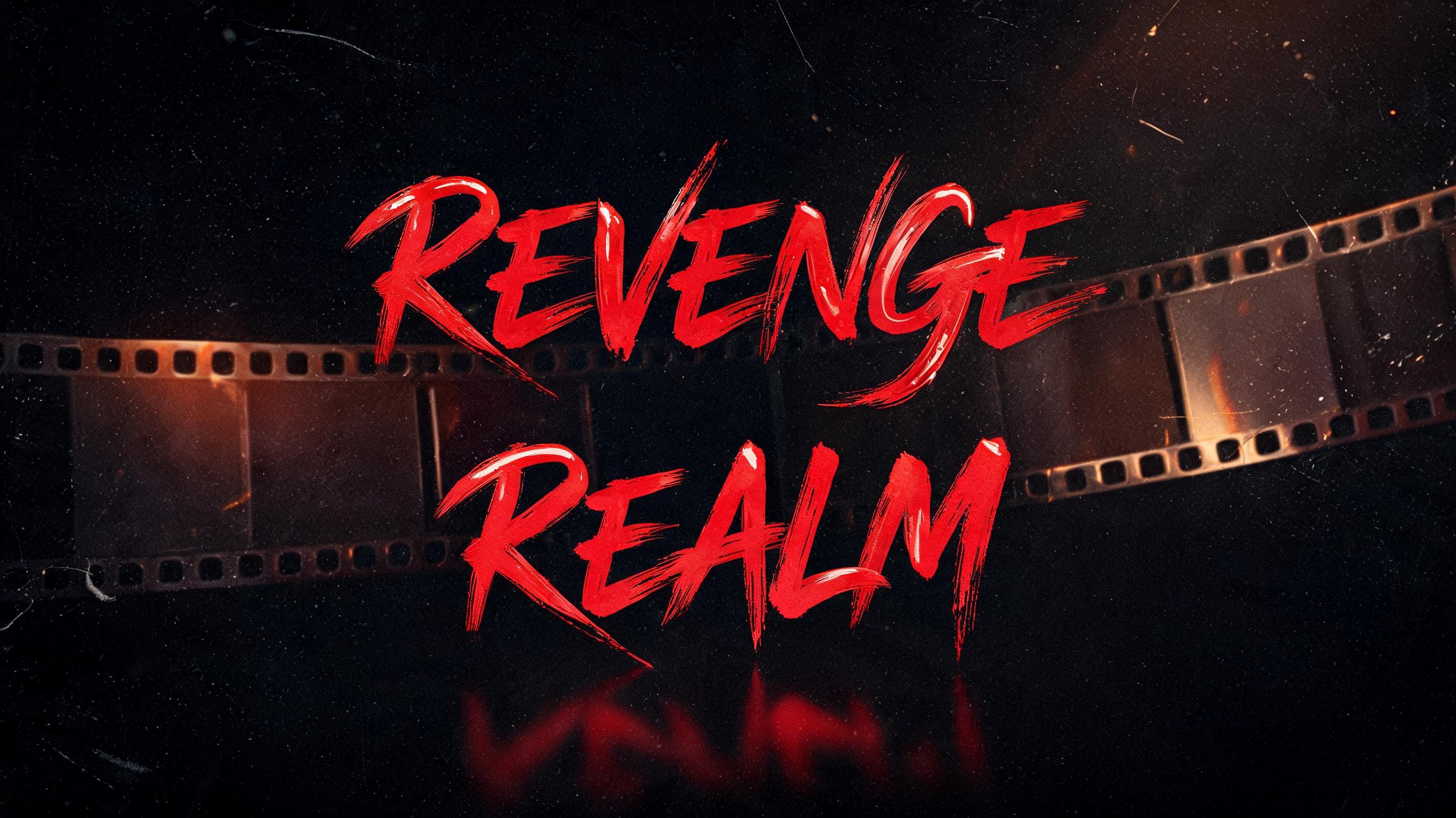 "REVENGE REALM" — Brush Stroke | AI Text Effect Generator