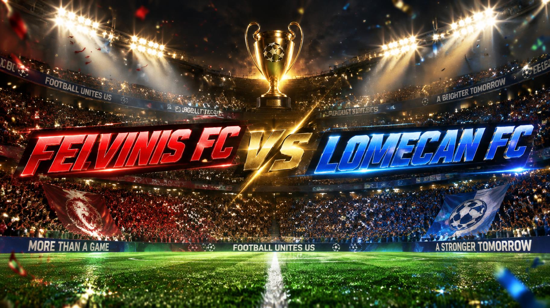 "FEIVINIS FC VS LOMECAN FC" — Sports Football | AI Text Effect Generator