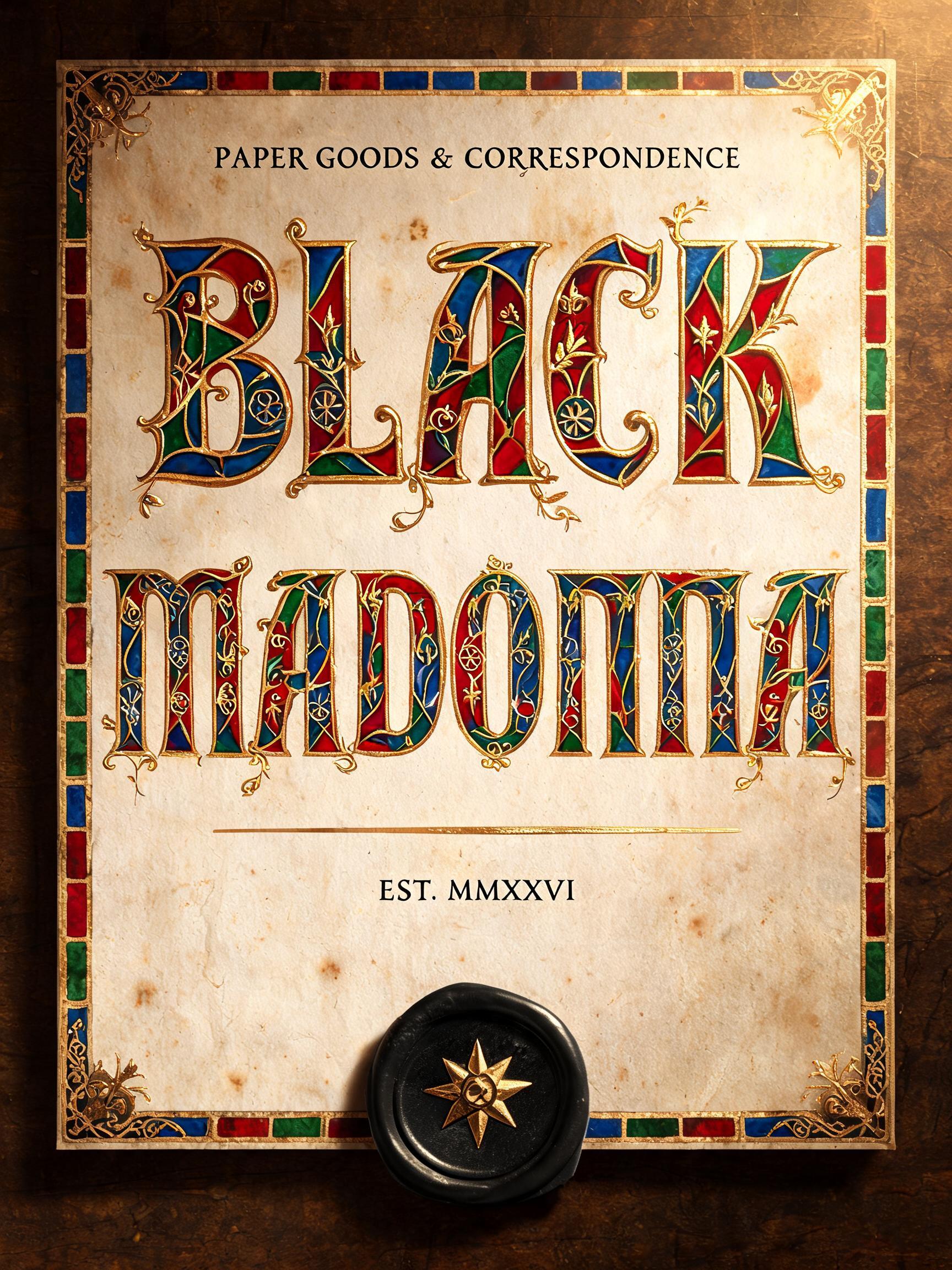 BLACK
MADONNA
PAPER GOODS & CORRESPONDENCE
EST. MMXXVI