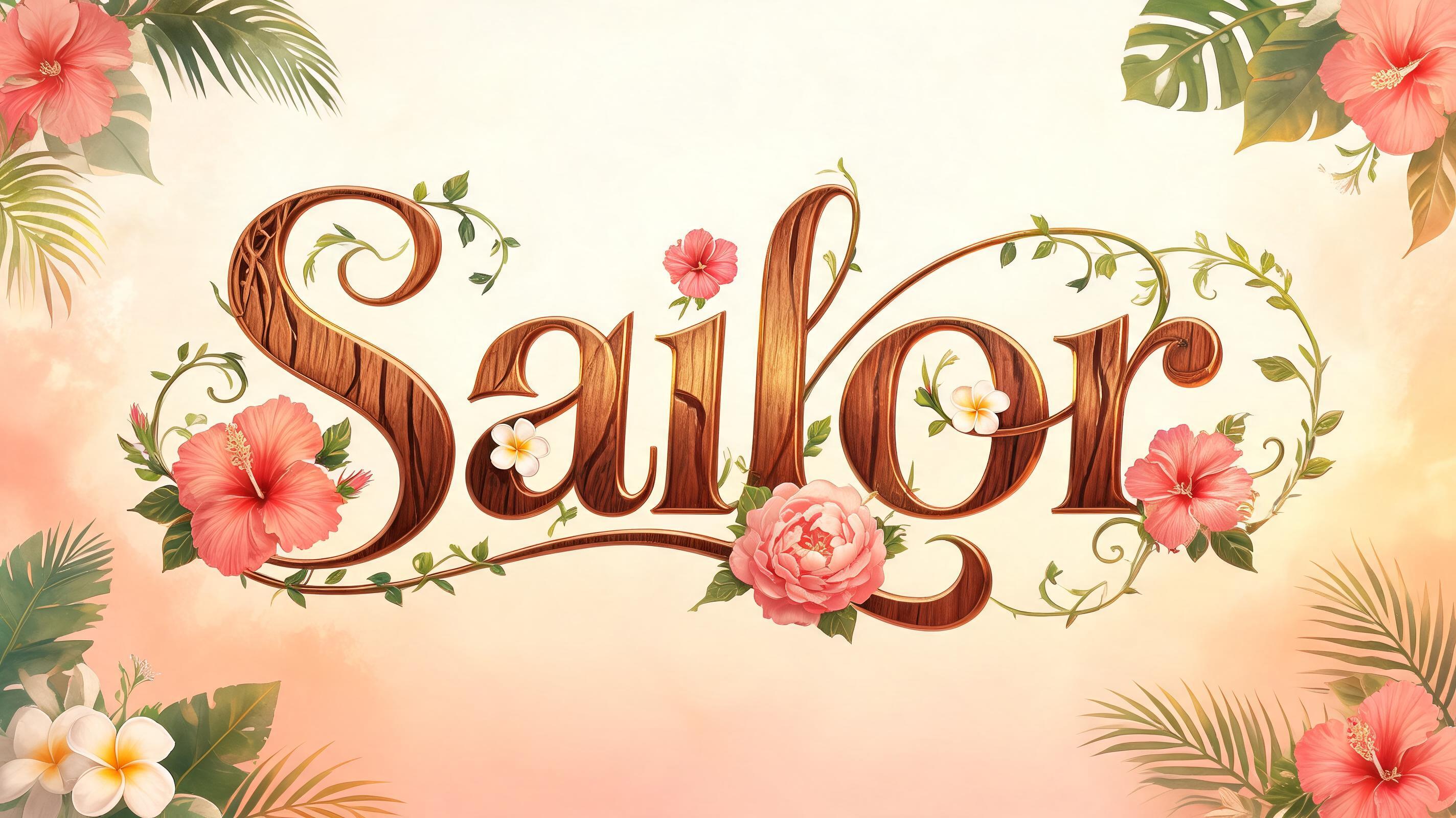 "Sailor" — Hawaiian | AI Text Effect Generator