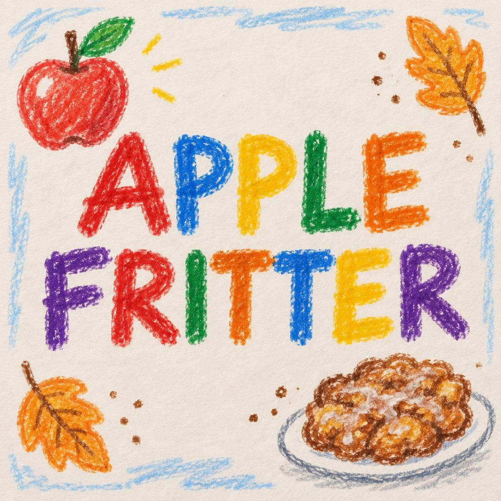 "APPLE FRITTER" —  | AI Text Effect Generator