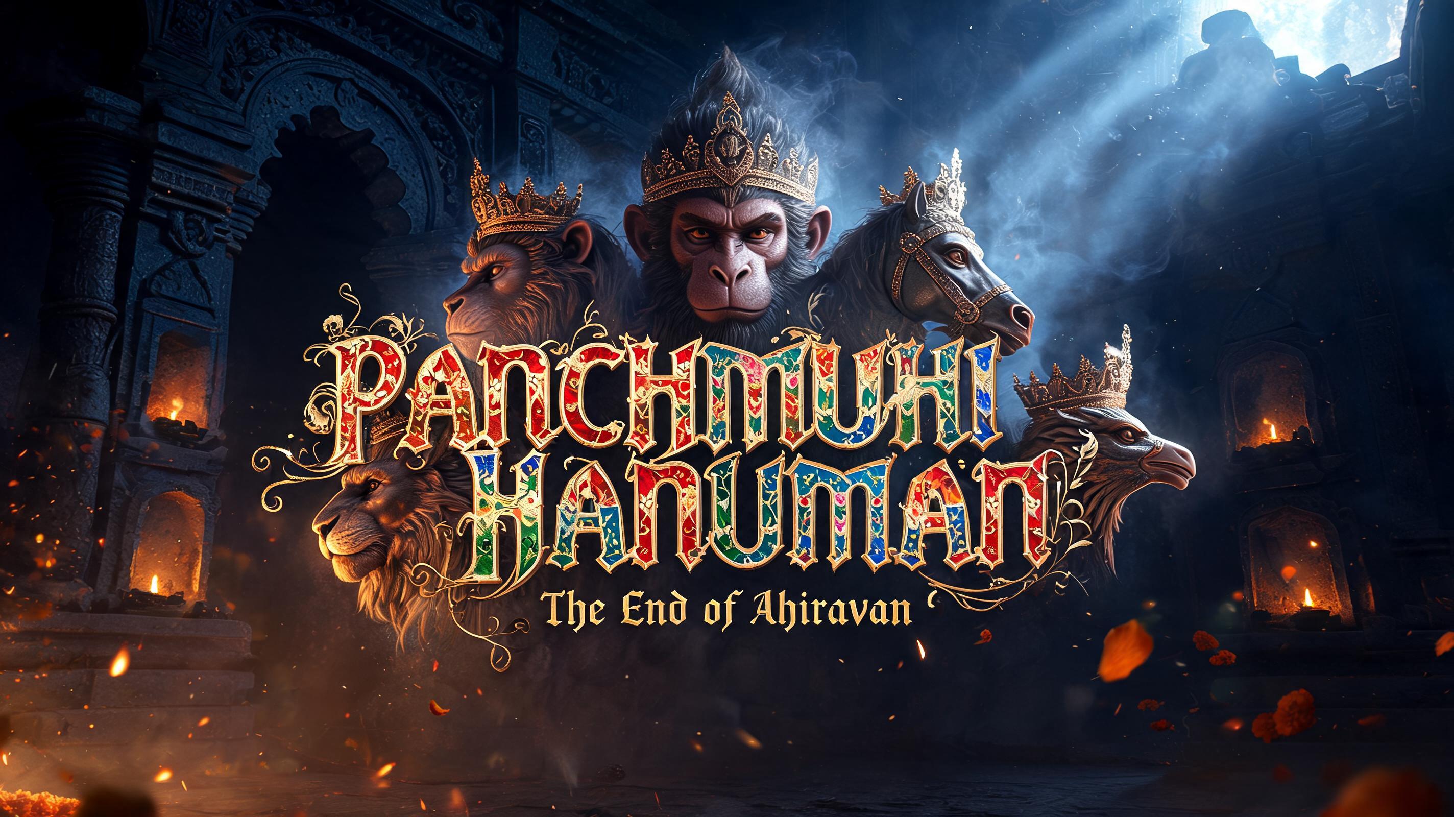 ""PANCHMUKHI HANUMAN"The End of Ahiravan" — Fairy Tale | AI Text Effect Generator