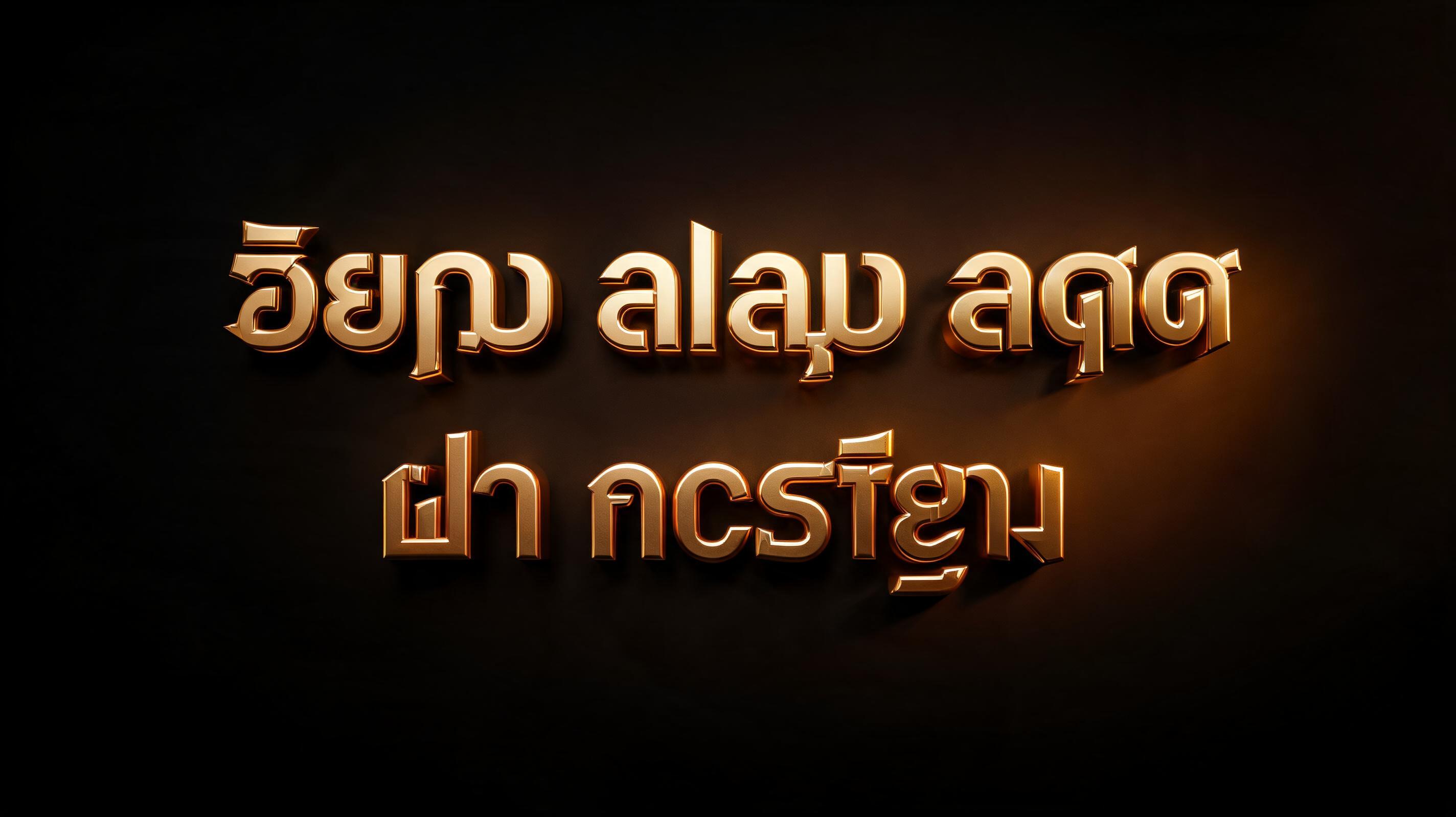 "ቃይም አለም አቀፍ ቤተ ክርስቲያን" — 3d Bold Gold | AI Text Effect Generator