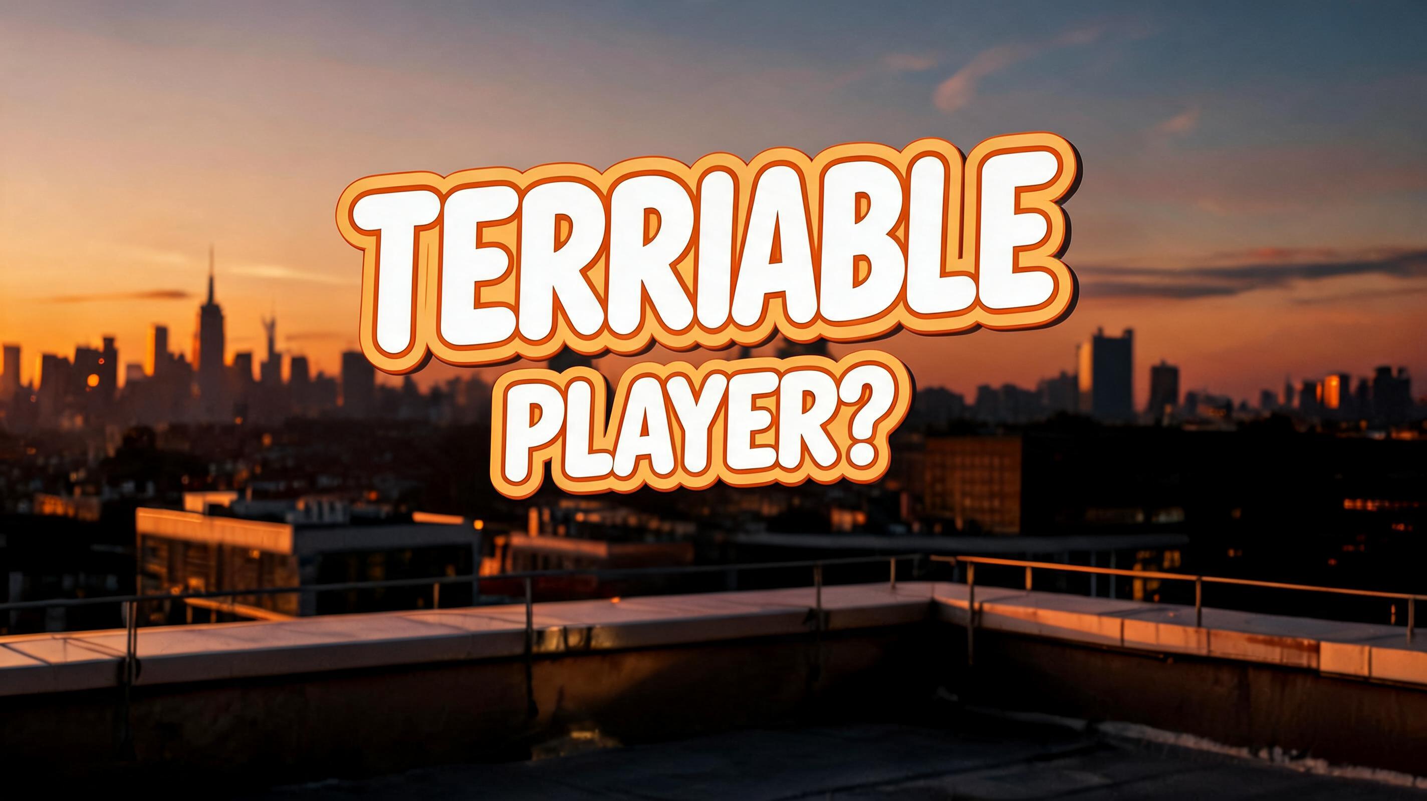 "TERRIBLE
PLAYER?" — Cinematic Youtube Creator | AI Text Effect Generator