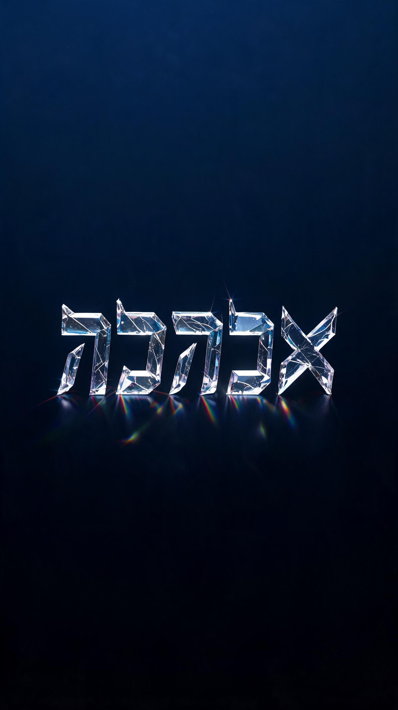 "עפרונות" — Glass | AI Text Effect Generator
