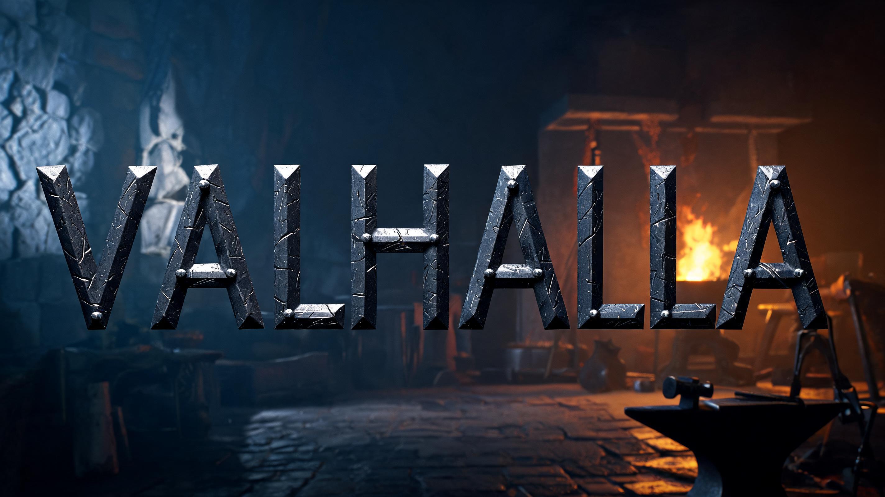 "VALHALLA" — Viking | AI Text Effect Generator