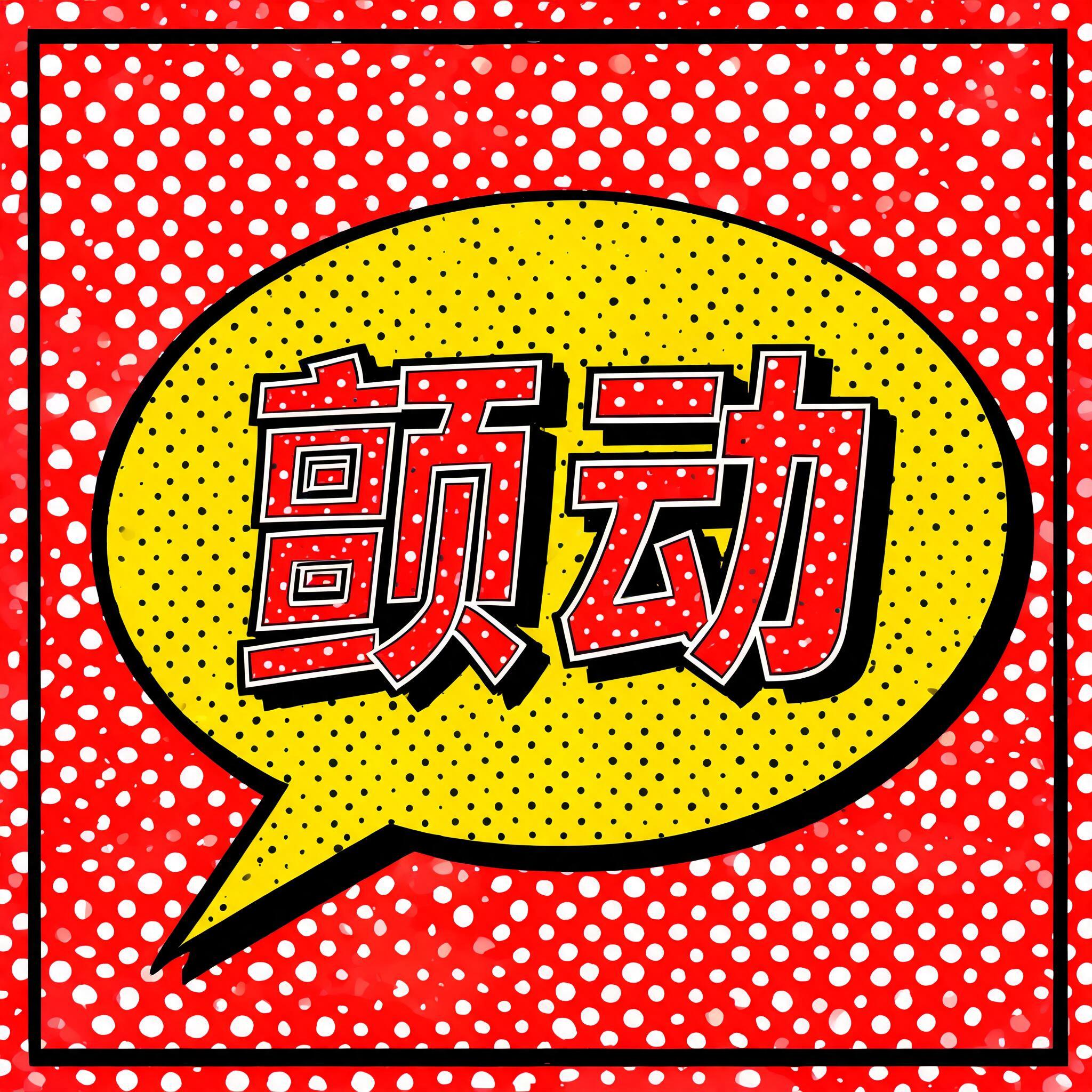 "颤动" — Pop Art | AI Text Effect Generator