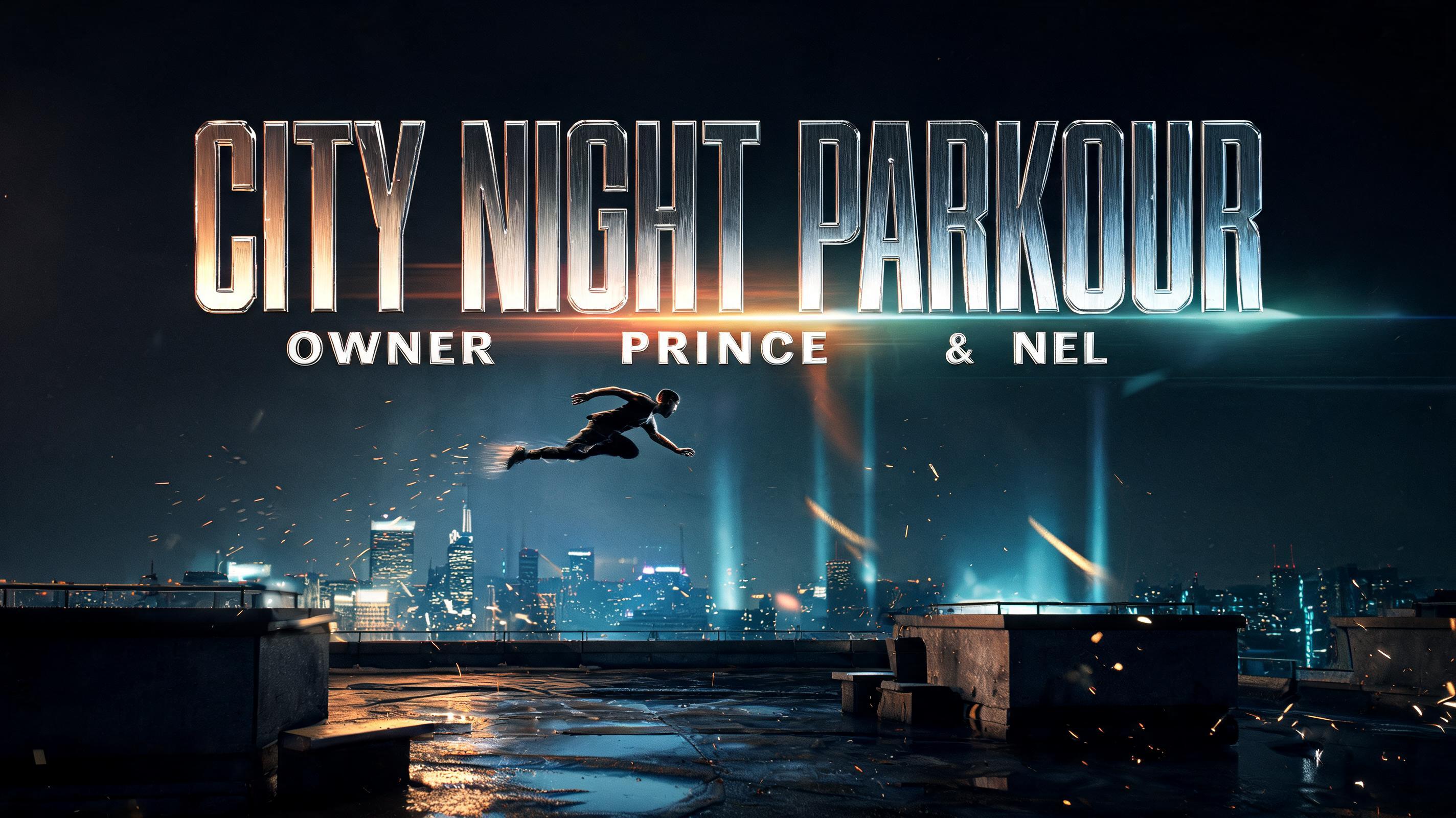 "City Nigth parkour
Owner Prince & nel" — Cinematic Action | AI Text Effect Generator