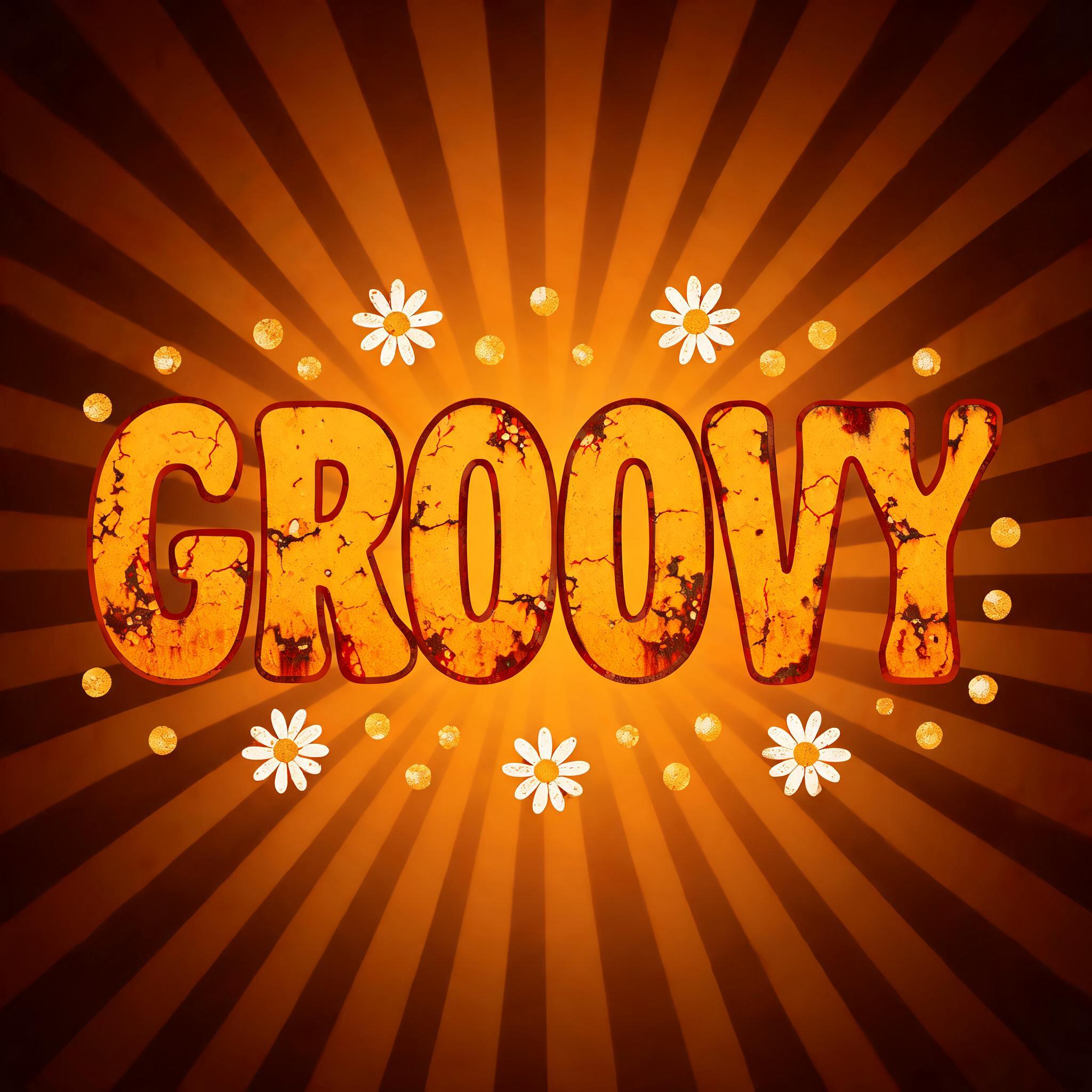 "GROOVY" — Vintage | AI Text Effect Generator