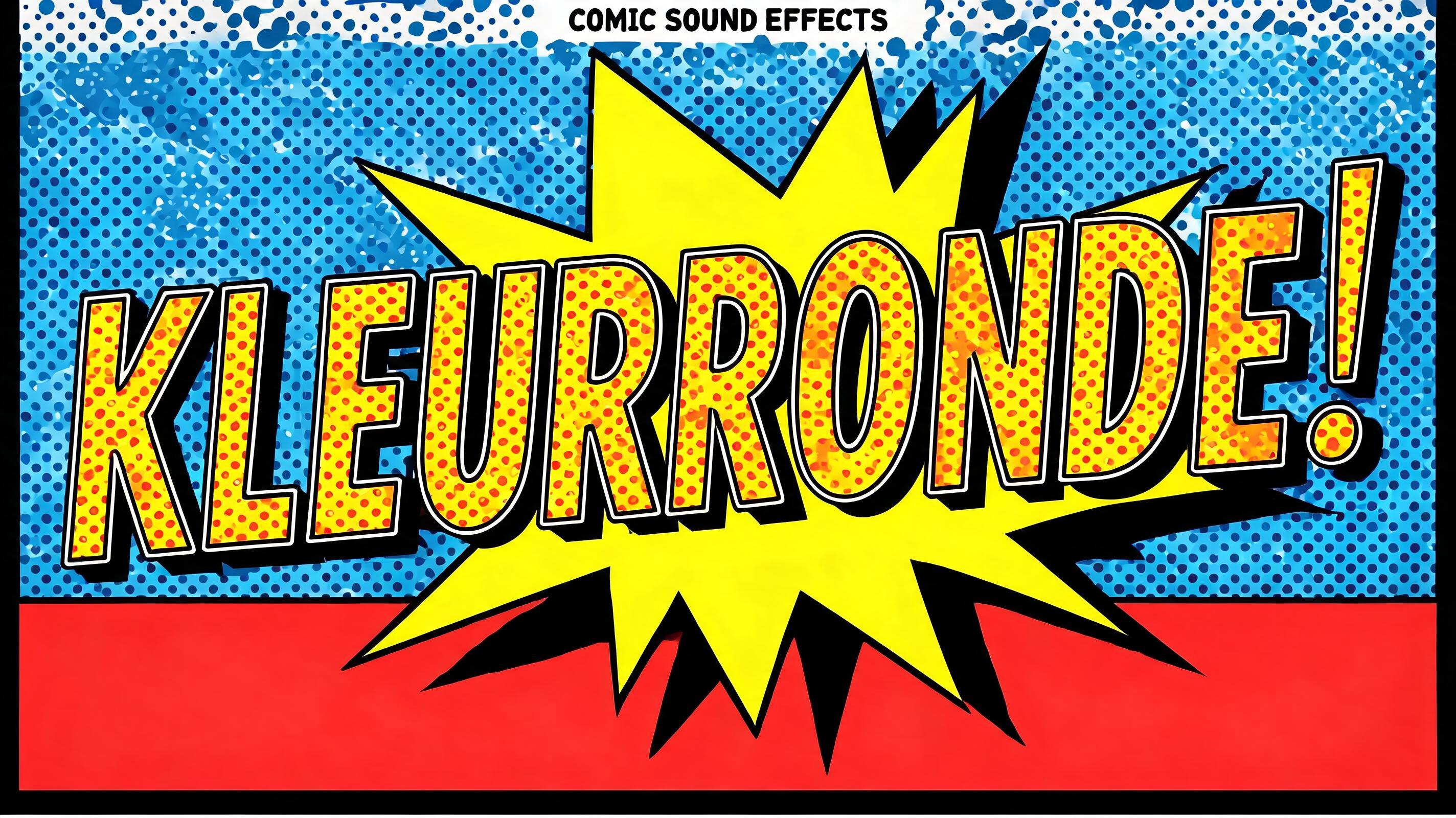 "KLEURRONDE!" — Pop Art | AI Text Effect Generator