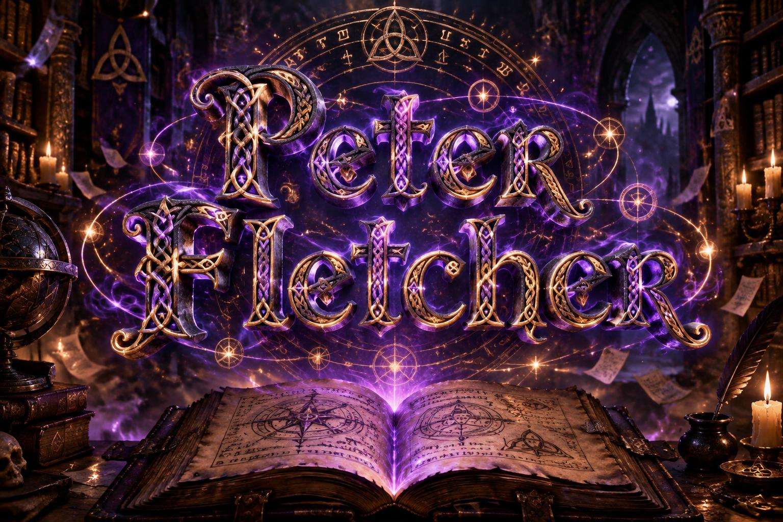 "Peter Fletcher" — Magic Fantasy text effect