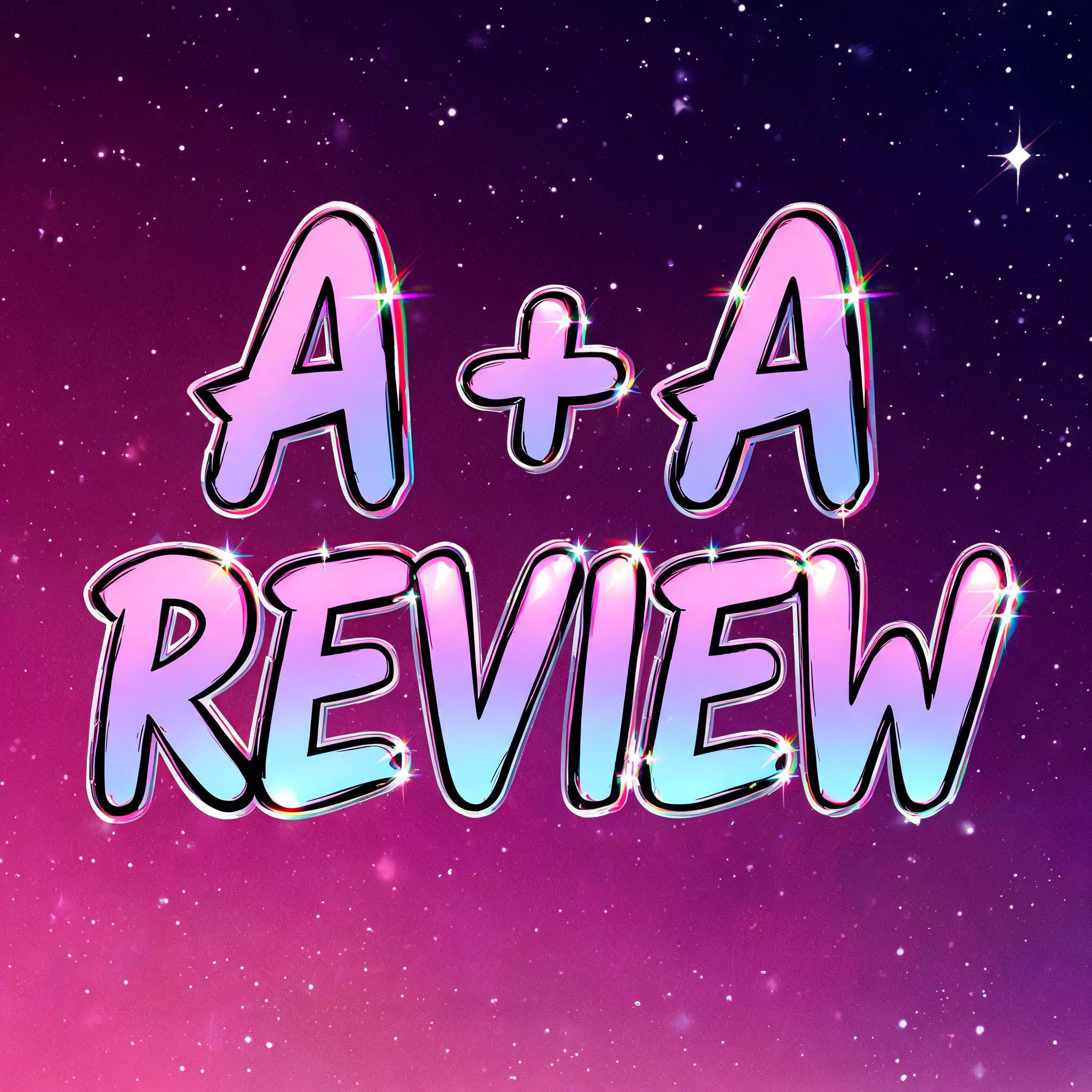 "A + A REVIEW" — Anime | AI Text Effect Generator