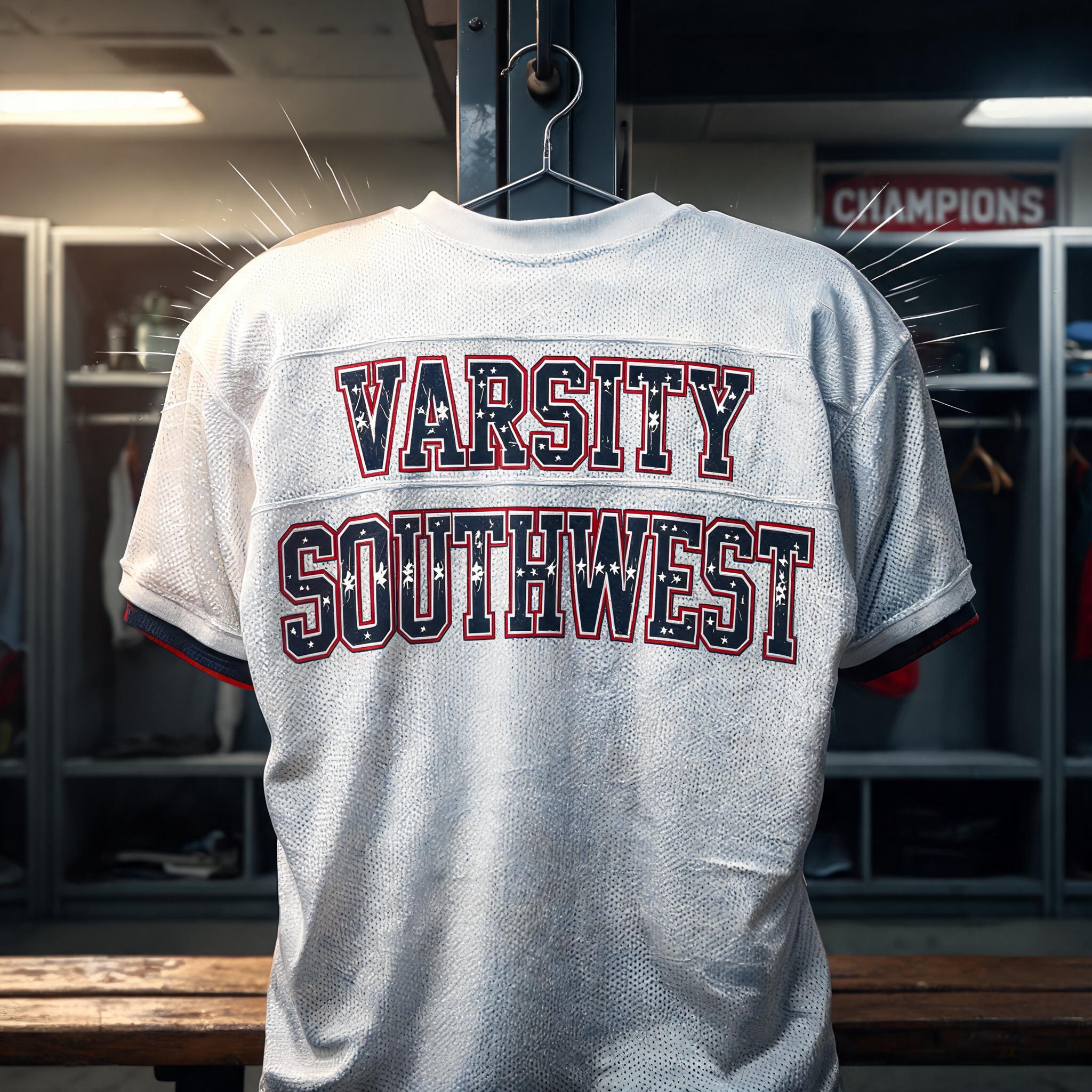 "VARSITY SOUTHWEST" — Sports | AI Text Effect Generator