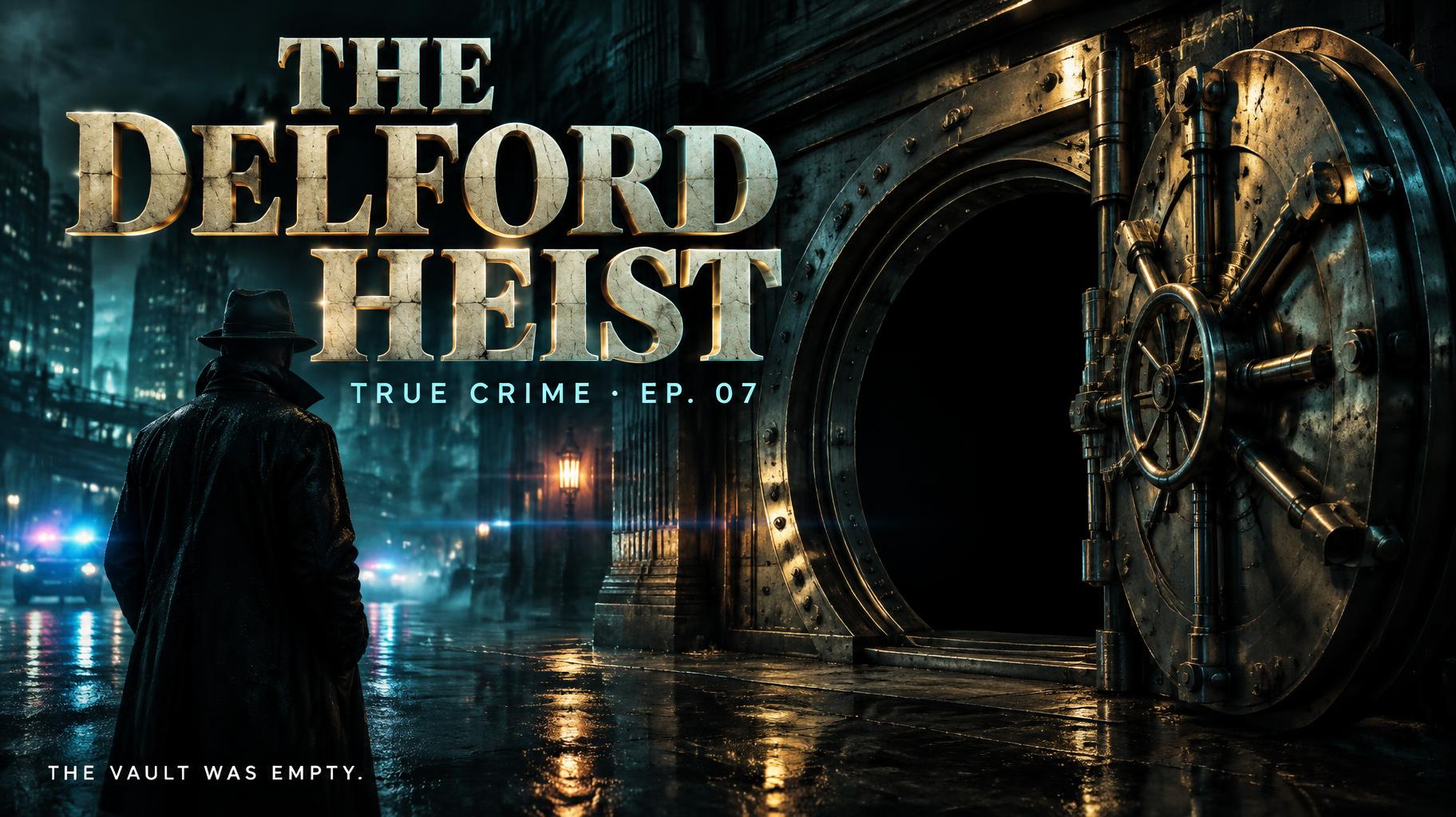"THE DELFORD HEIST
TRUE CRIME · EP. 07
THE VAULT WAS EMPTY." — Cinematic | AI Text Effect Generator