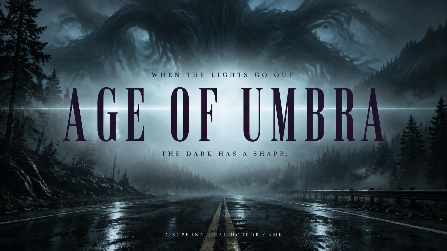 "AGE OF UMBRA
THE DARK HAS A SHAPE.
WHEN THE LIGHTS GO OUT
A SUPERNATURAL HORROR GAME" — Cinematic Netflix | AI Text Effect Generator