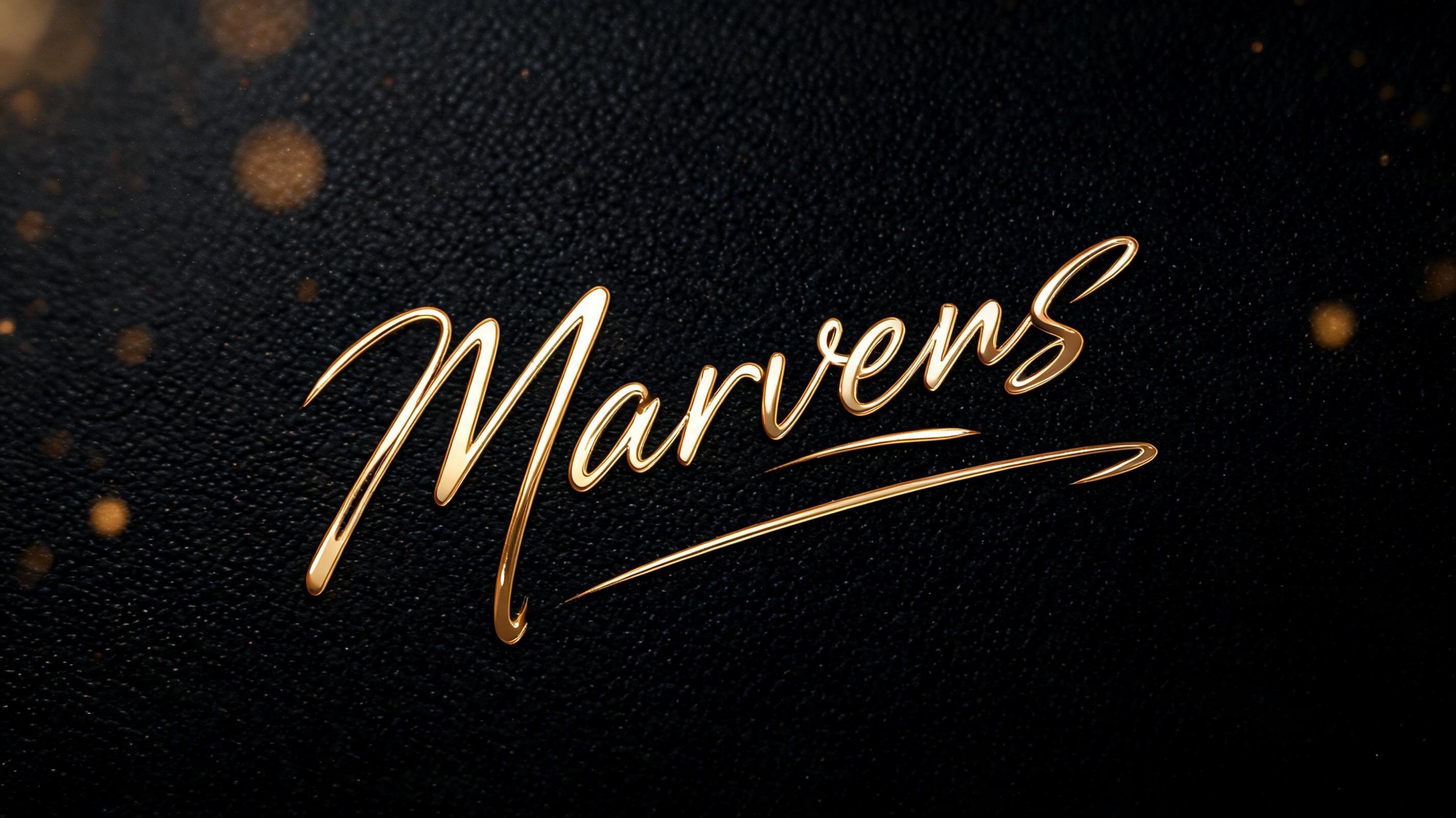 "Marvens" — Cursive Signature | AI Text Effect Generator