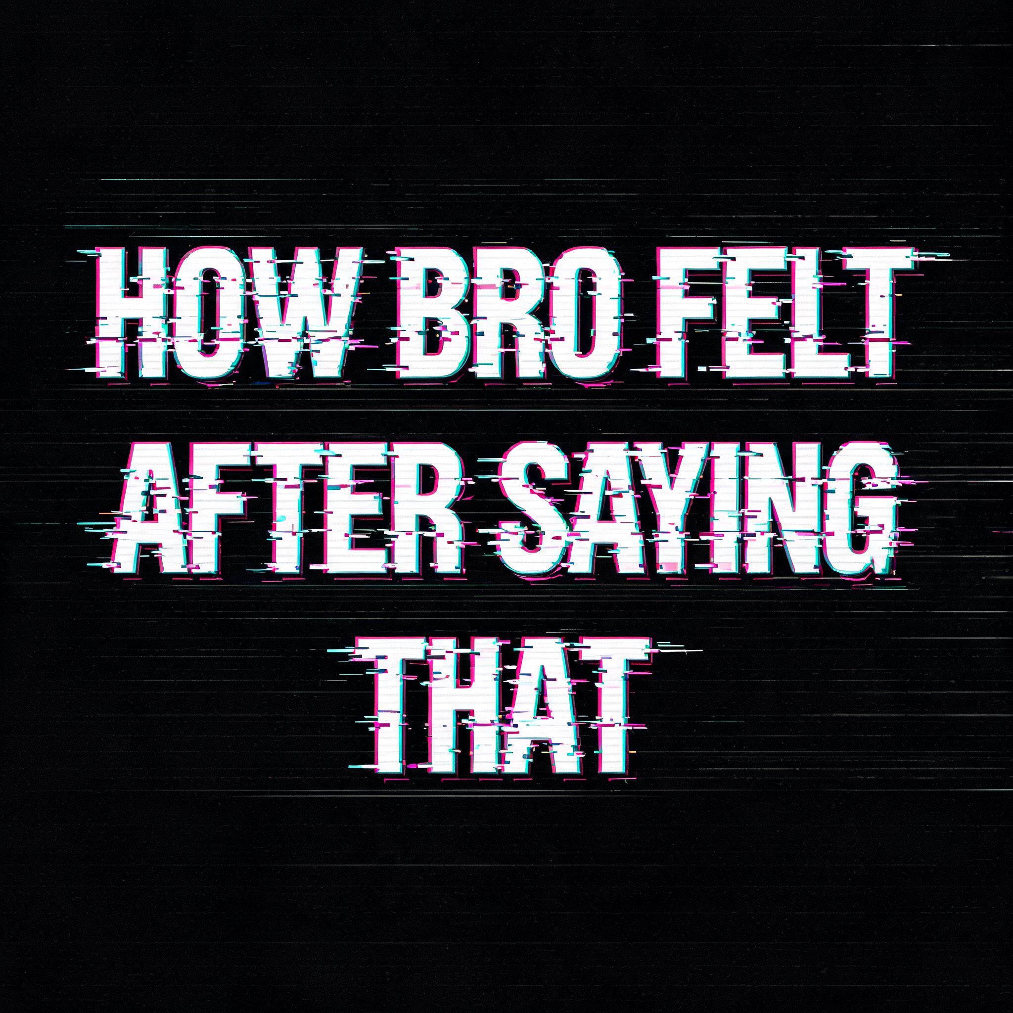 "HOW BRO FELT AFTER SAYING THAT" — Cyberpunk | AI Text Effect Generator