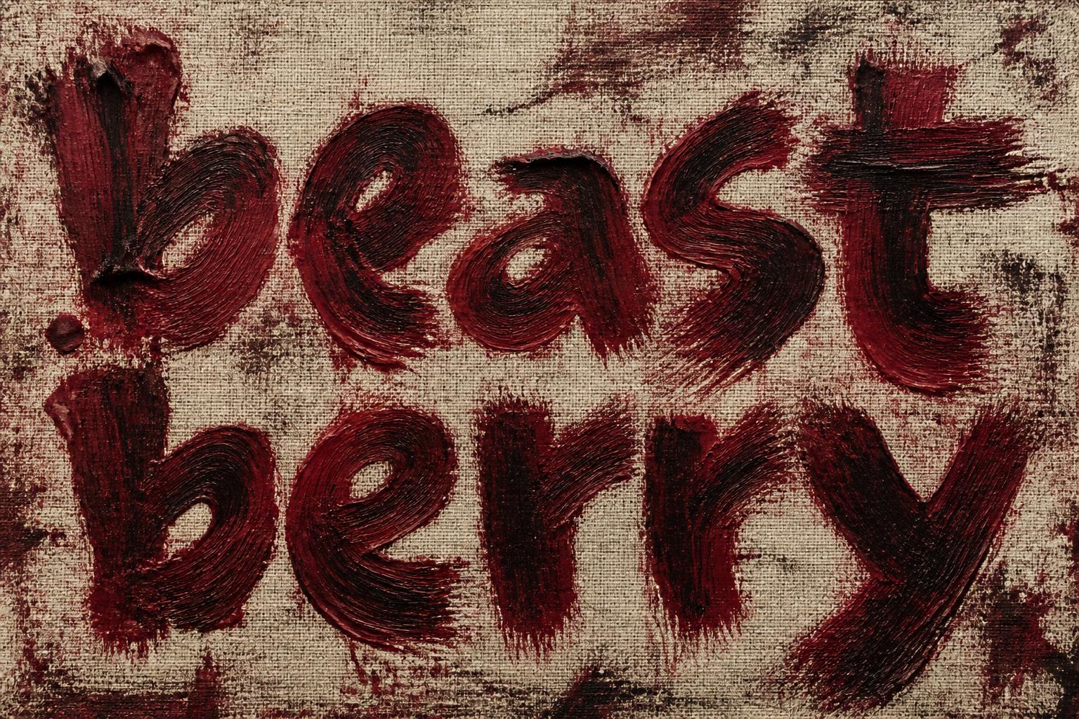 "beast berry" — Brush Dry text effect