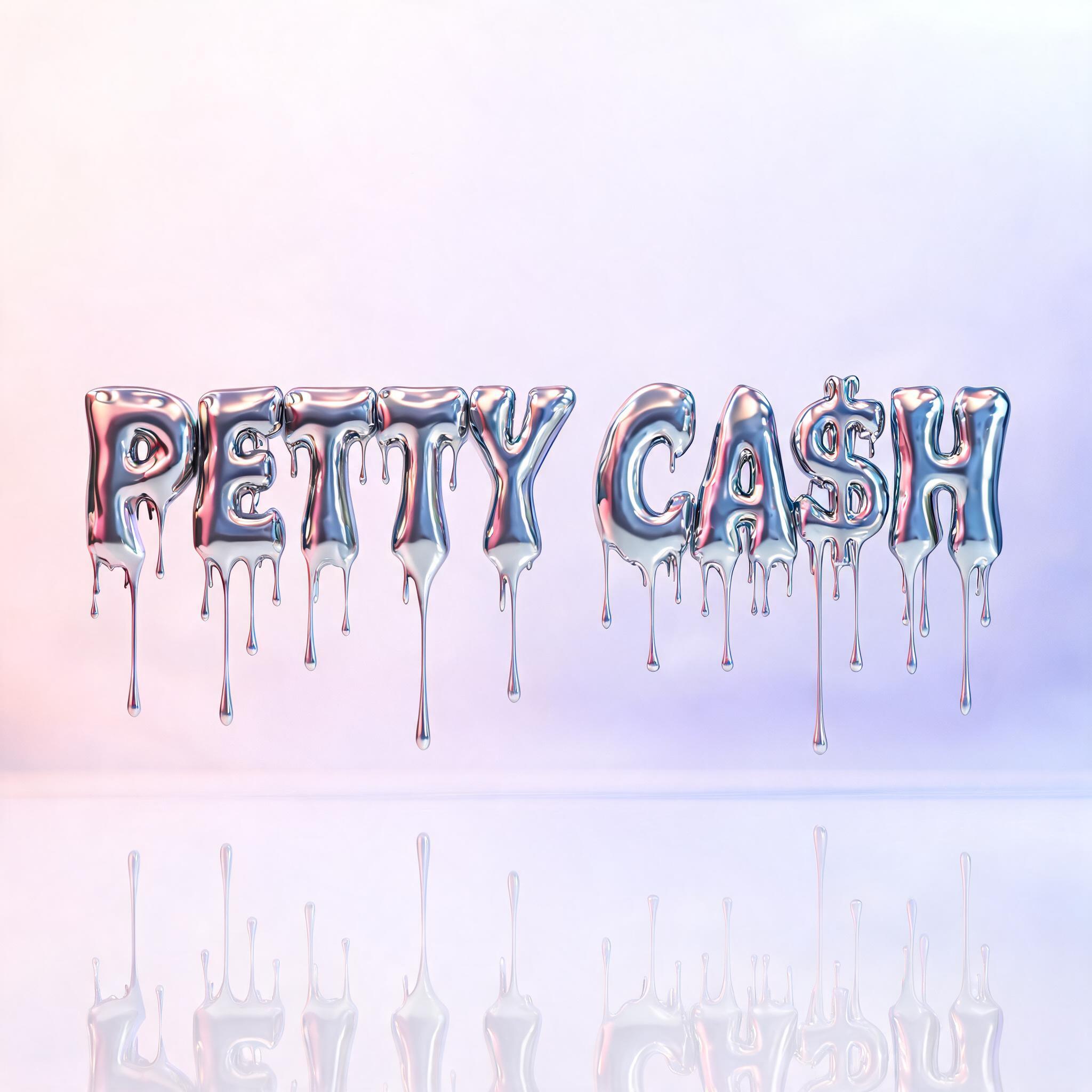 "PETTY CA$H" — Y2k Liquid | AI Text Effect Generator