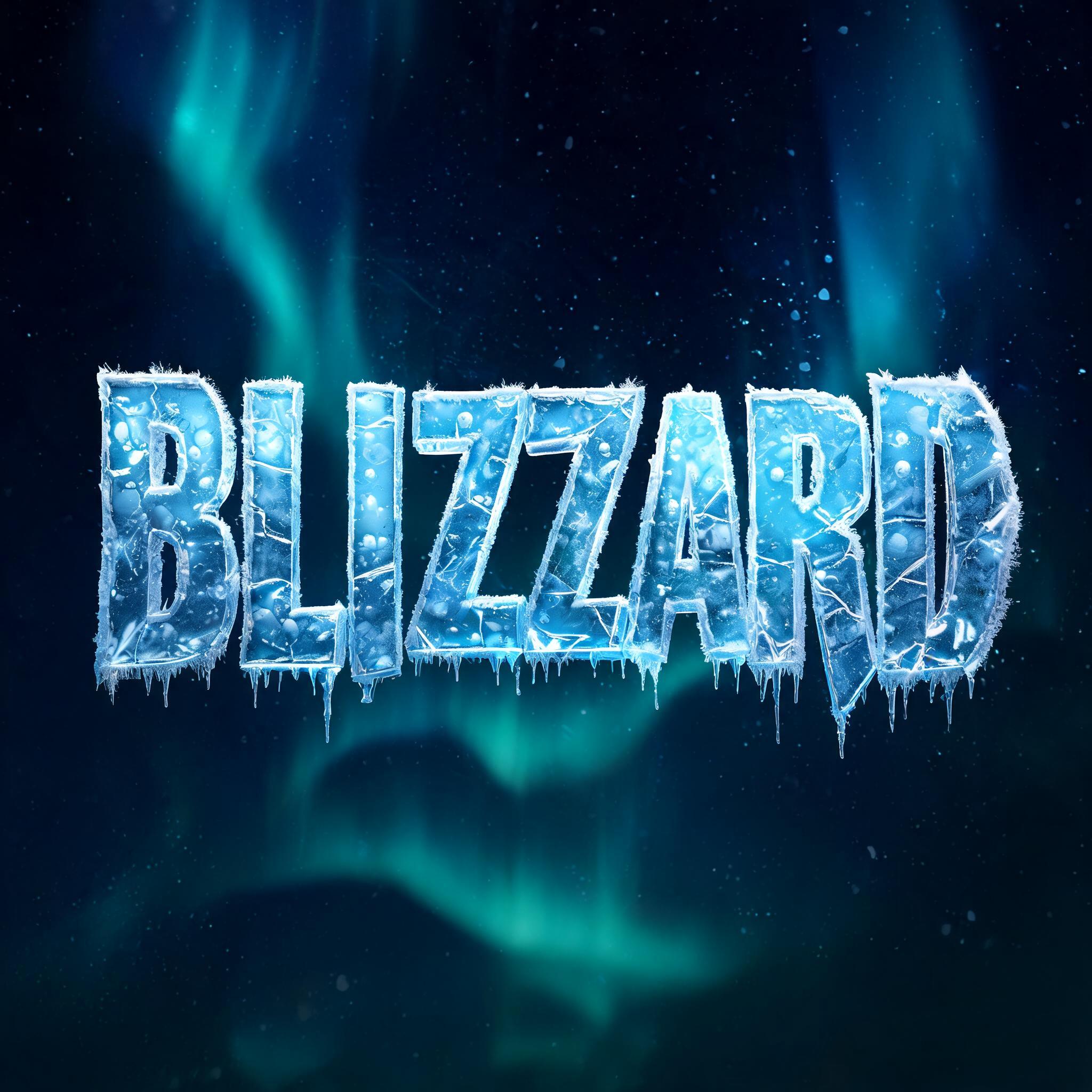 "BLIZZARD" — Glass Frozen | AI Text Effect Generator