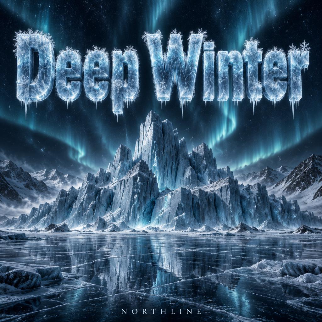 "Deep Winter
NORTHLINE" — Glass Frozen | AI Text Effect Generator