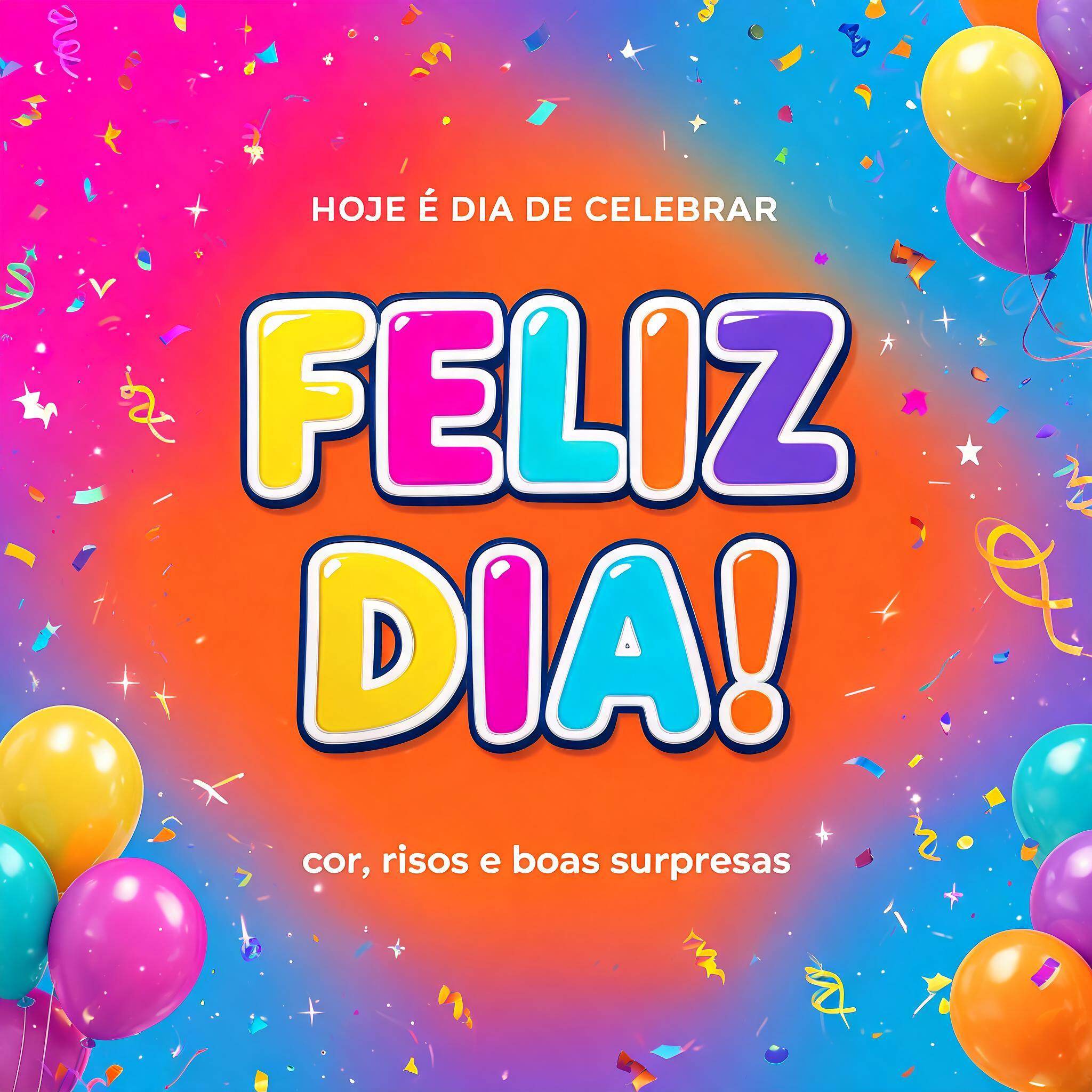 "Feliz Dia!" — Birthday | AI Text Effect Generator