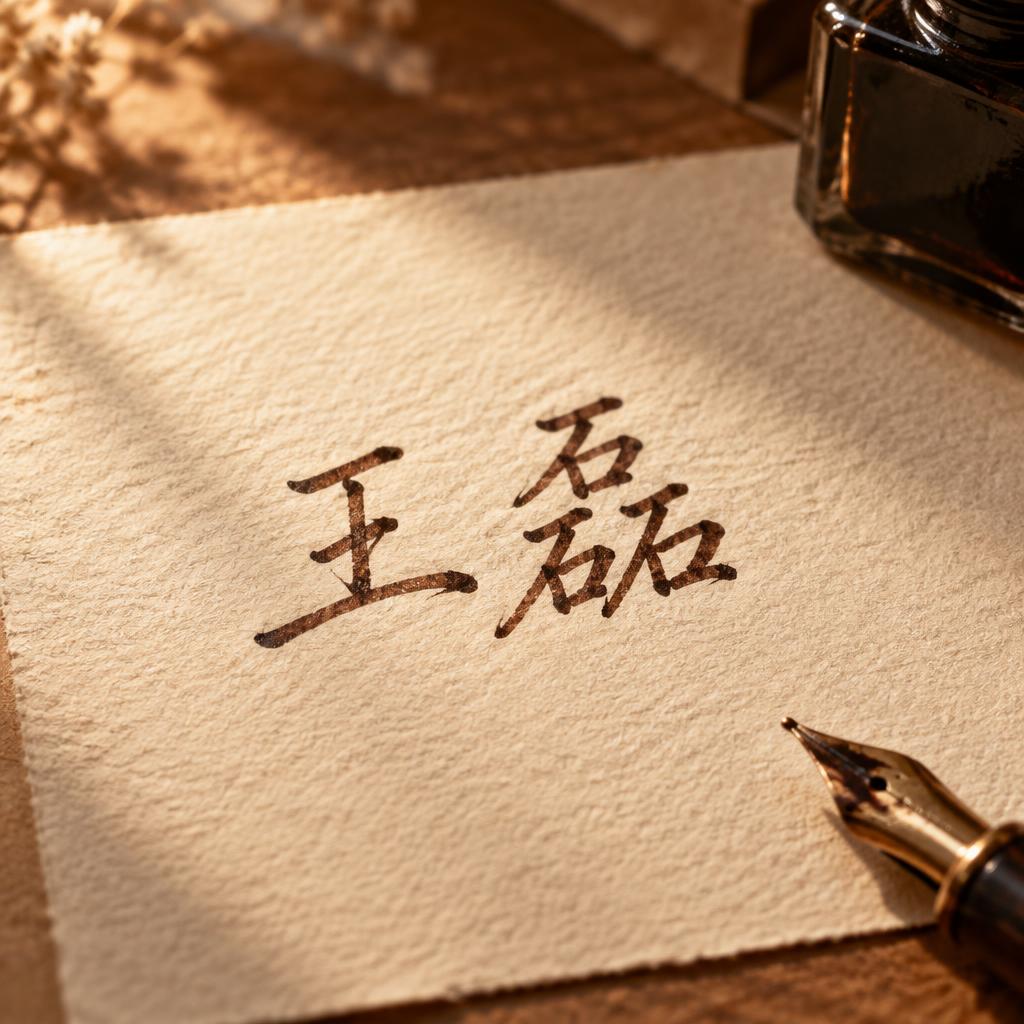 "王磊" — Handwritten Script | AI Text Effect Generator