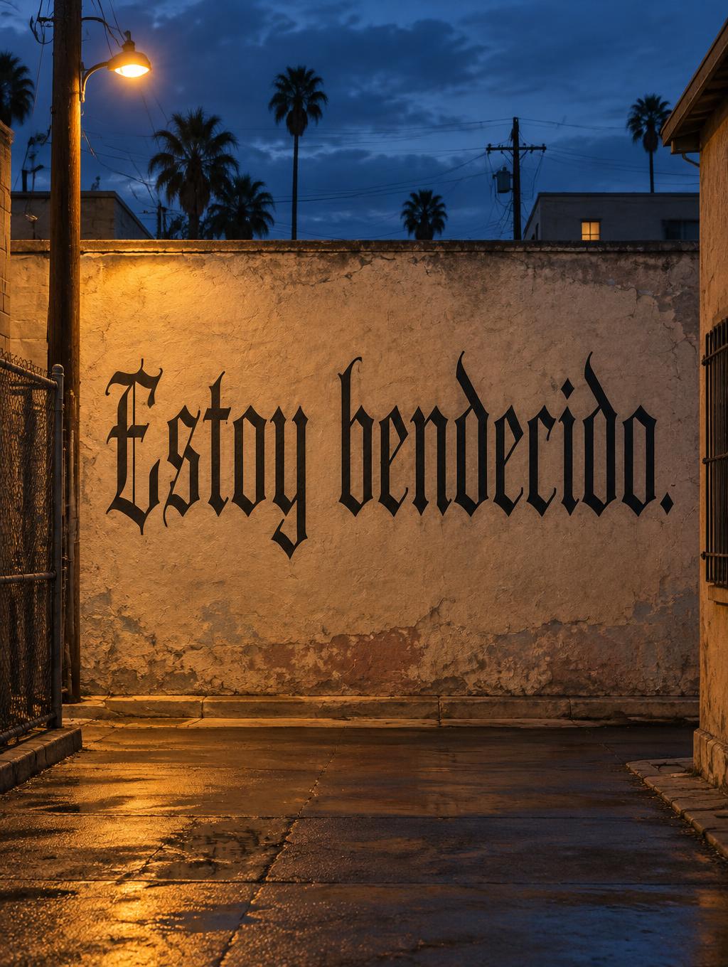 "Estoy bendecido." —  | AI Text Effect Generator