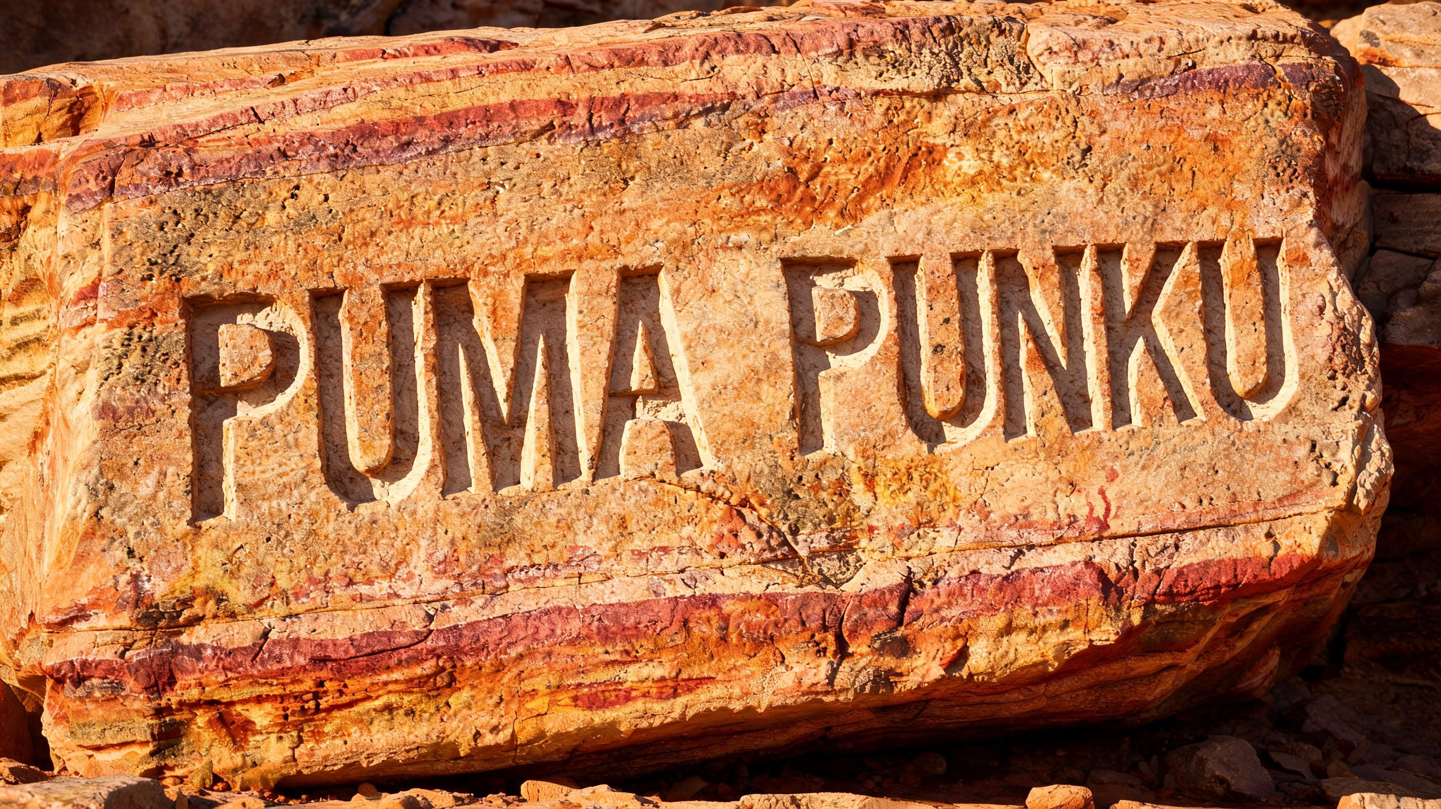 "PUMA PUNKU" — Sand Stone text effect
