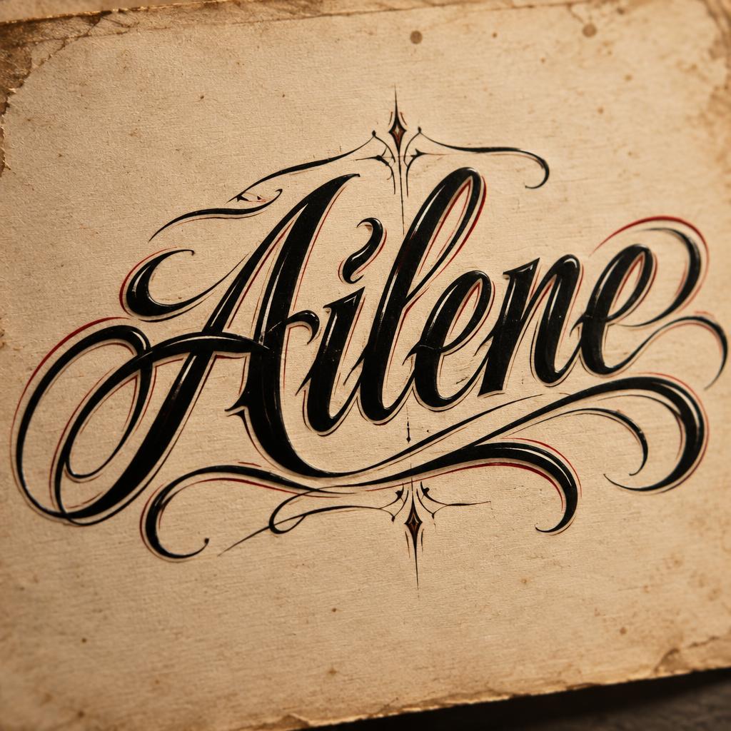 "Ailene" — Chicano | AI Text Effect Generator