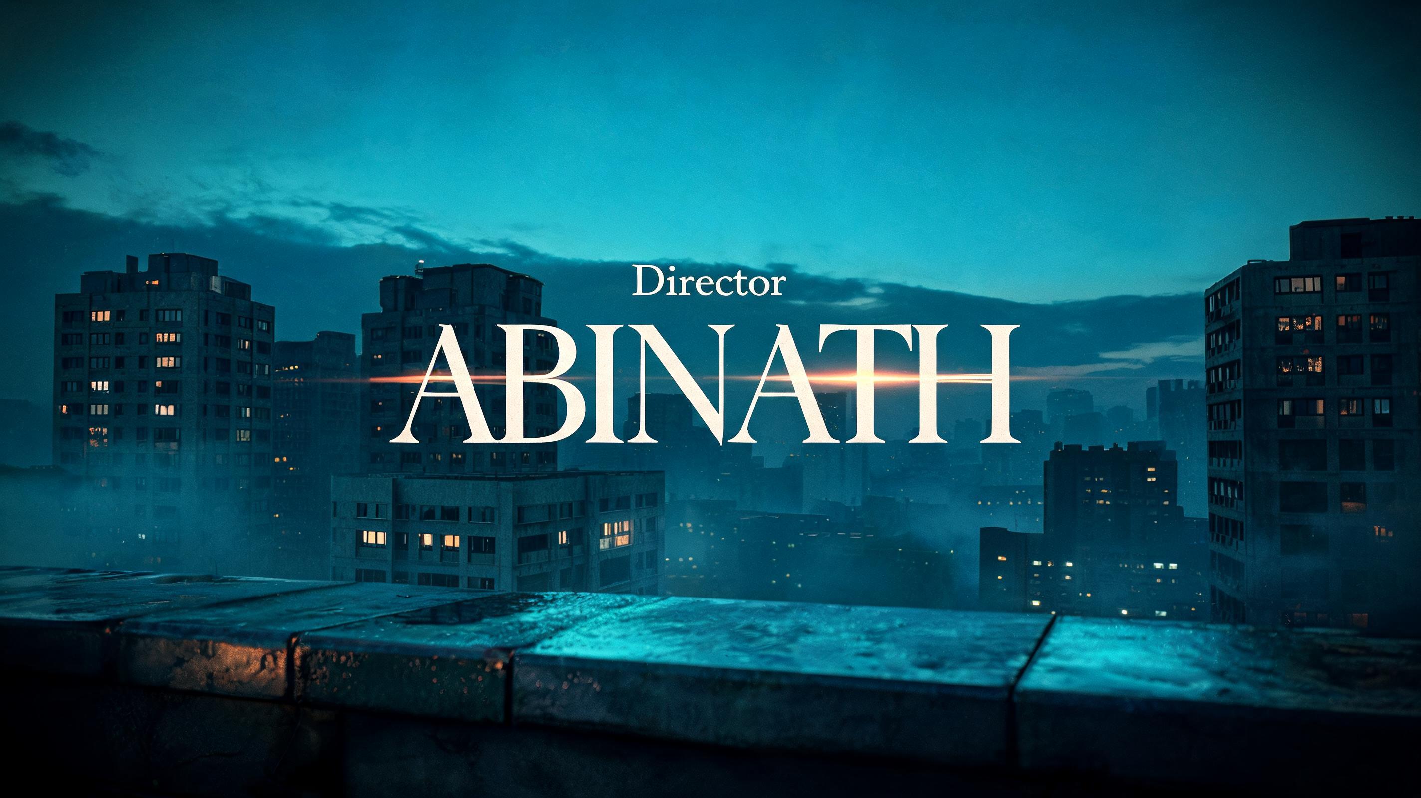"Director ABINATH" — Cinematic Netflix | AI Text Effect Generator