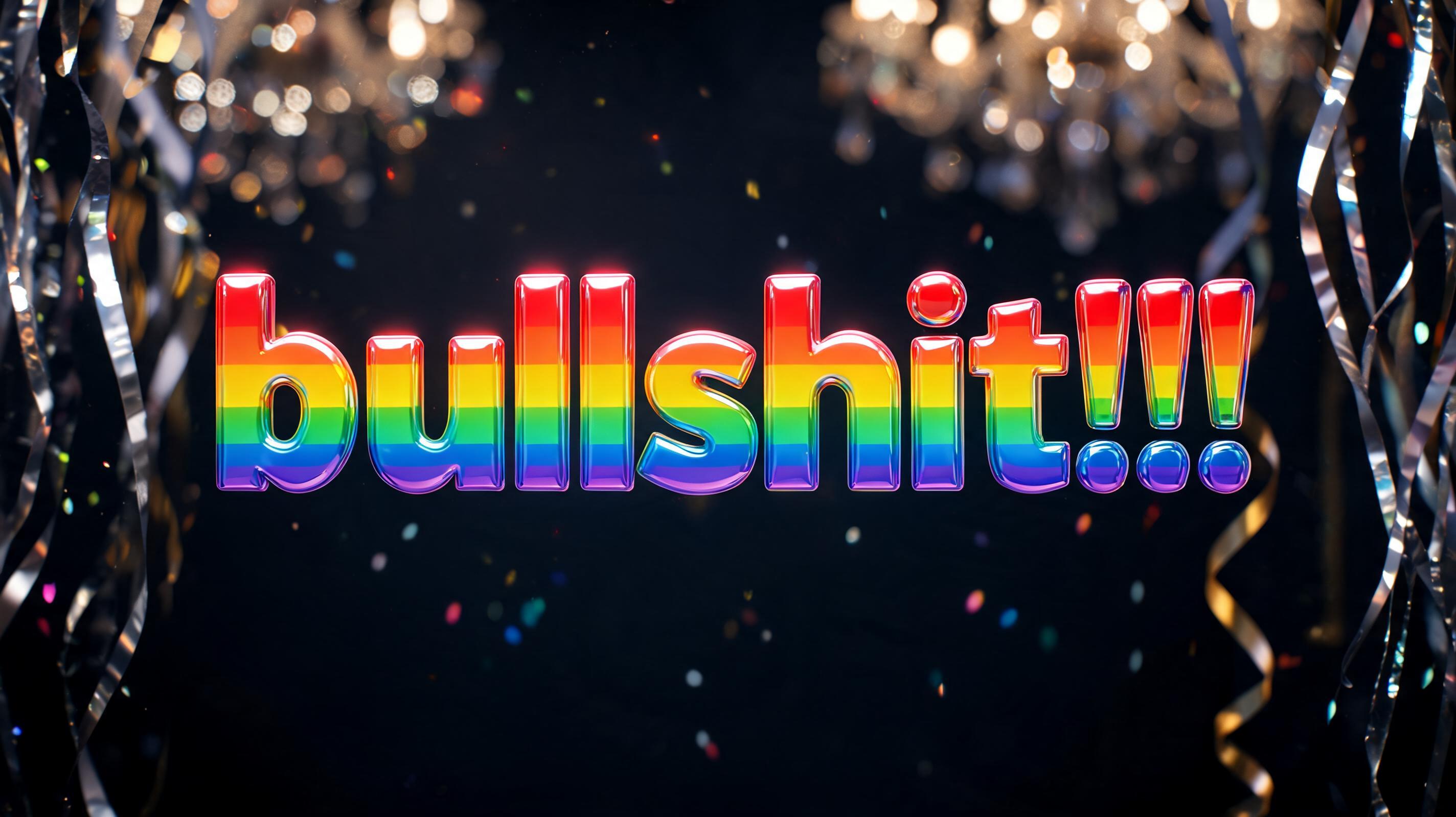 "bullshit!!!" — Rainbow | AI Text Effect Generator