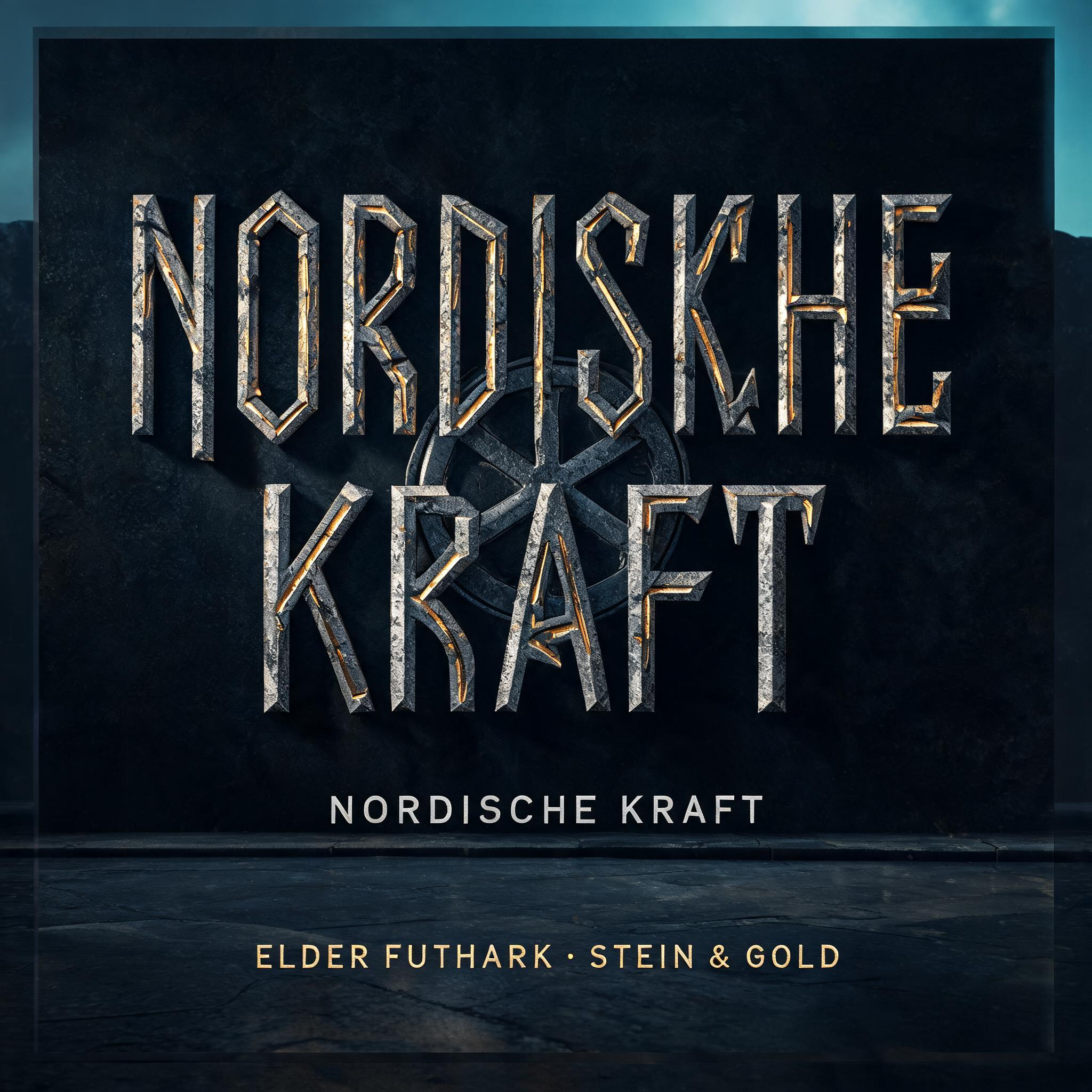 "ᚾᛟᚱᛞᛁᛊᚲᚺᛖ
ᚲᚱᚨᚠᛏ
NORDISCHE KRAFT
ELDER FUTHARK · STEIN & GOLD" — Viking Runic | AI Text Effect Generator