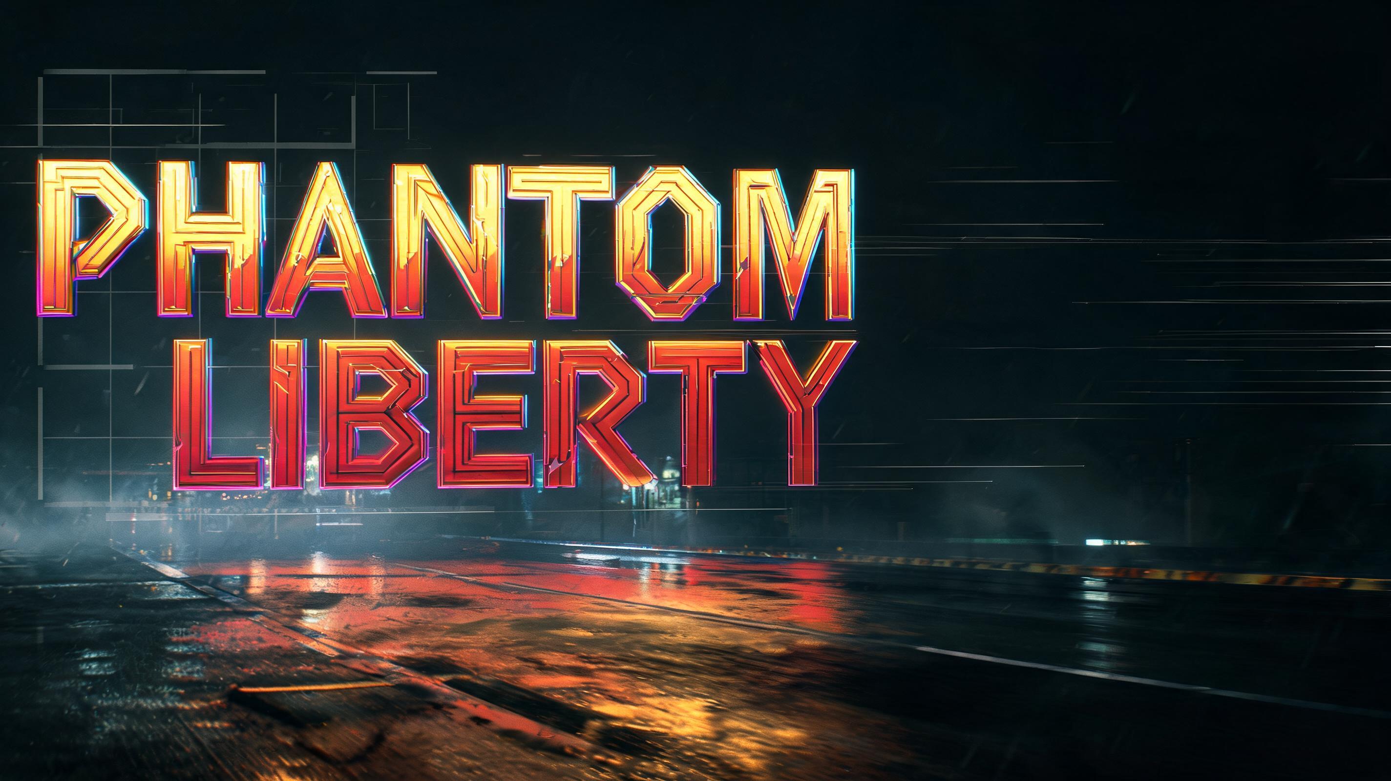 "PHANTOM LIBERTY" — Cyberpunk 2077 | AI Text Effect Generator