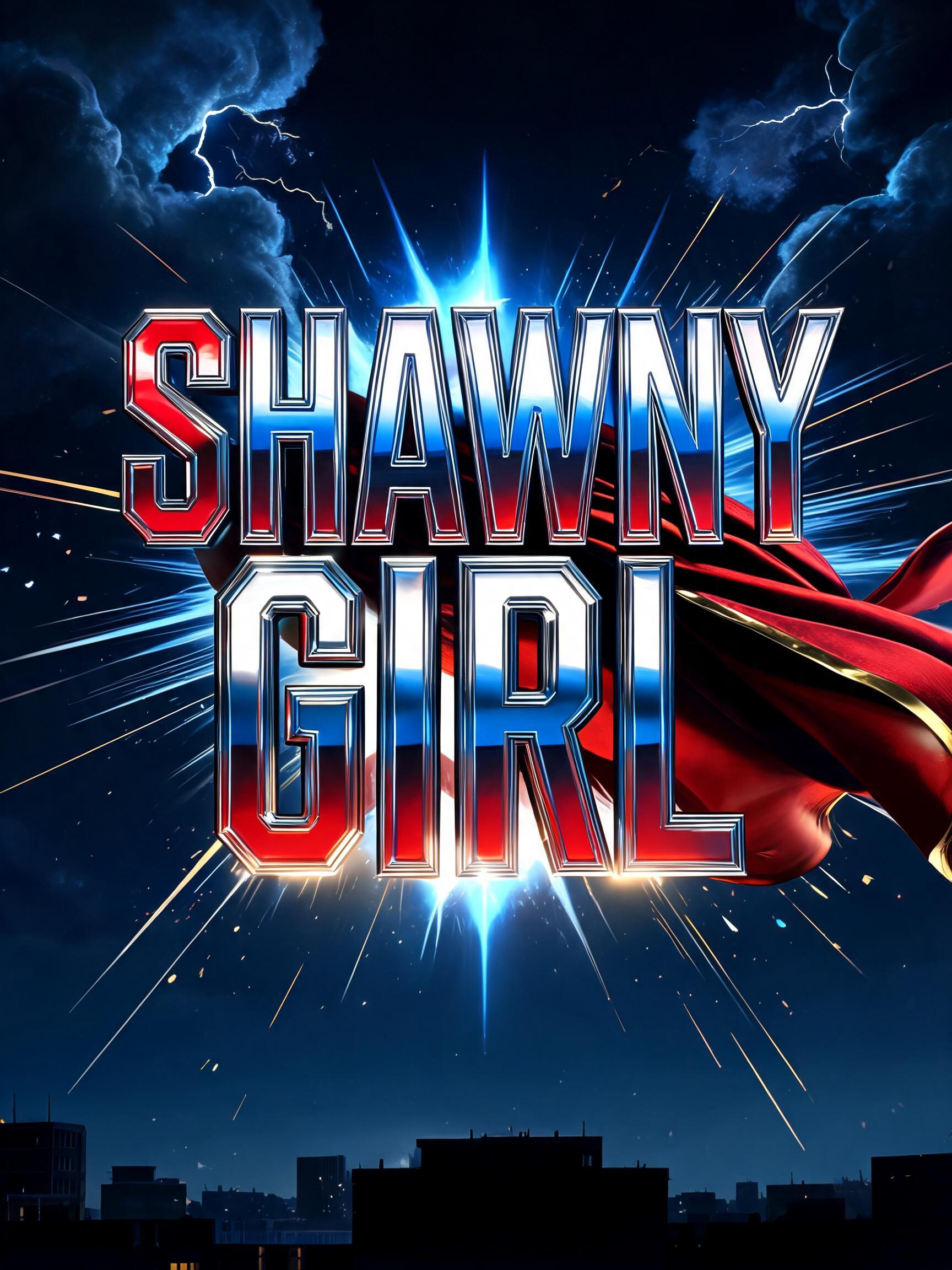 "Shawny Girl" — Superhero text effect