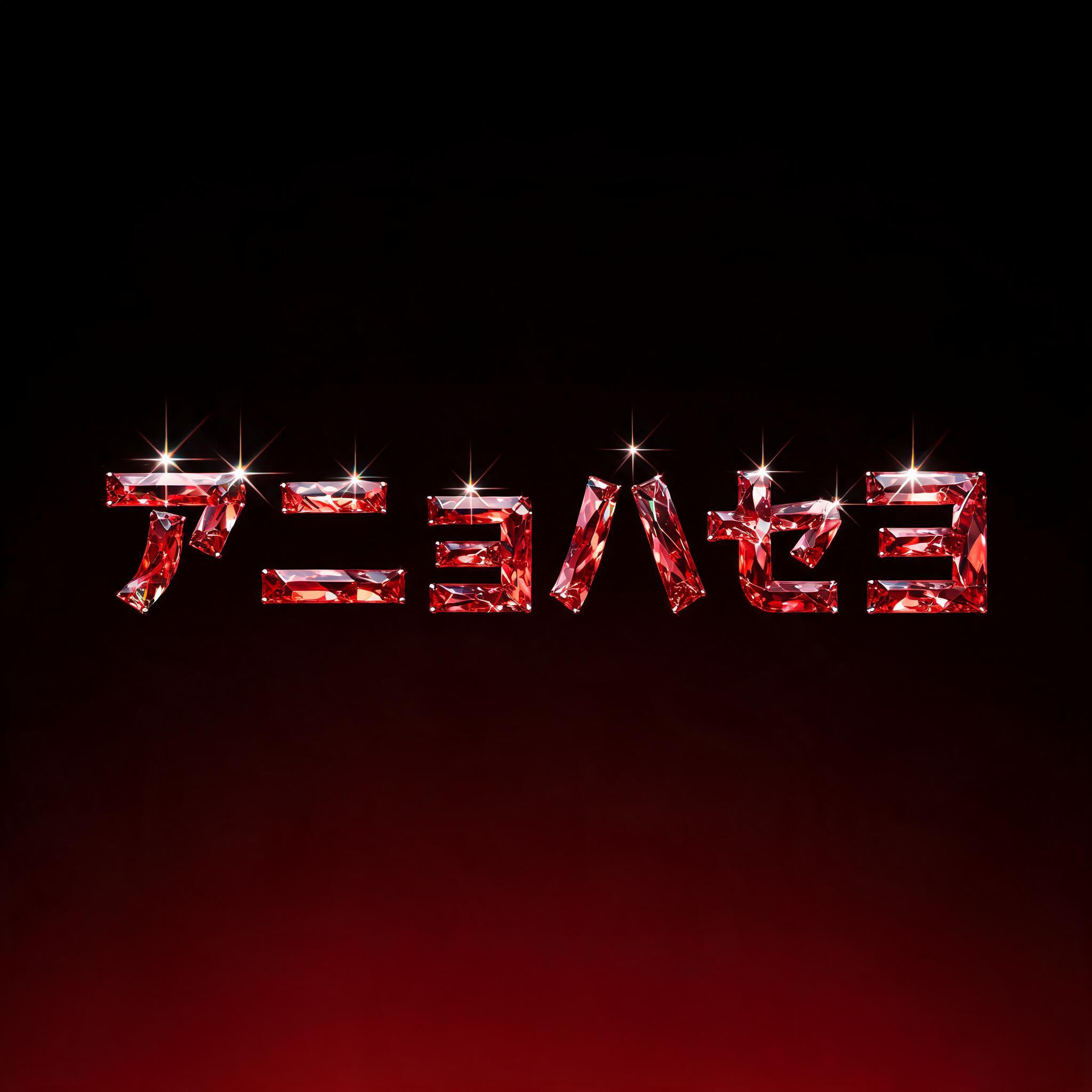 "アニョハセヨ" — Glass Crystal | AI Text Effect Generator