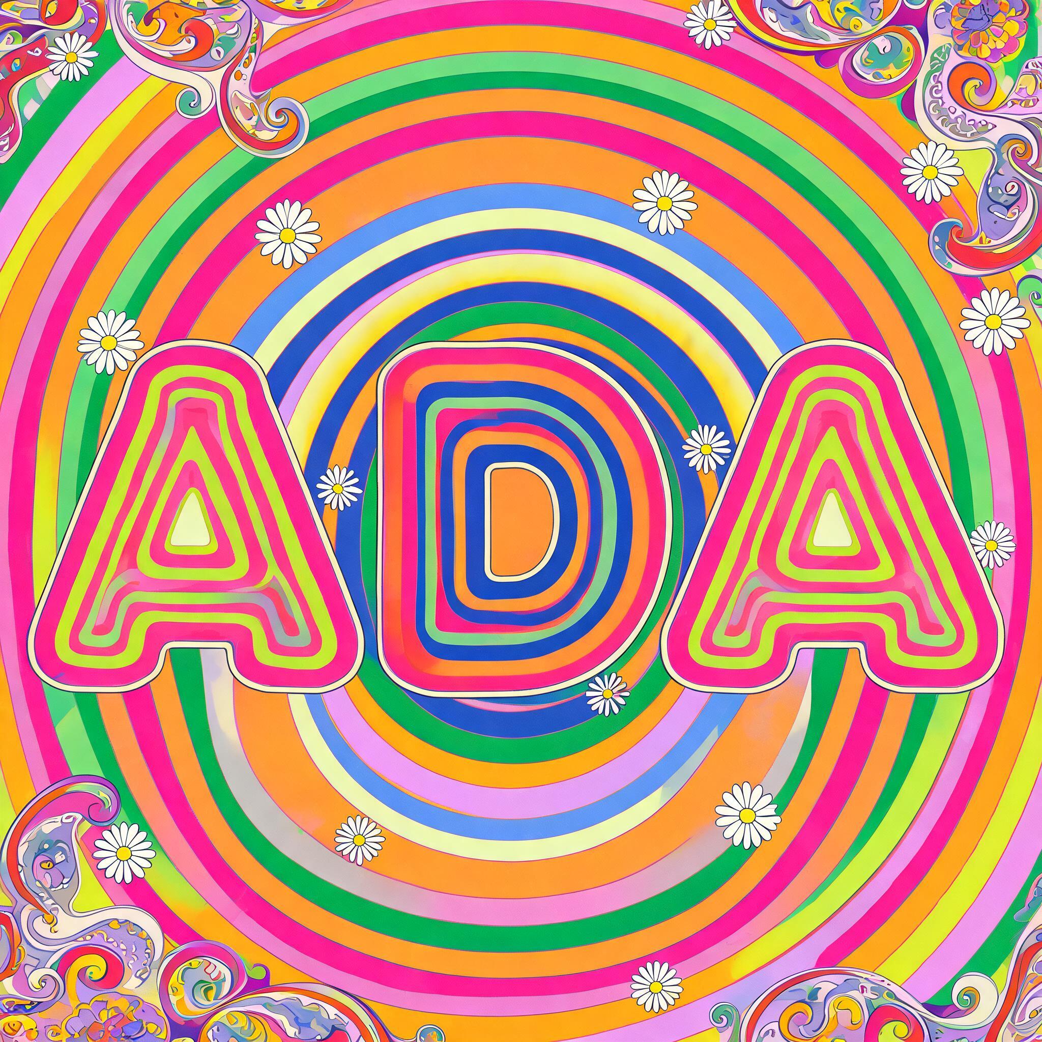 "ADA" — Psychedelic text effect