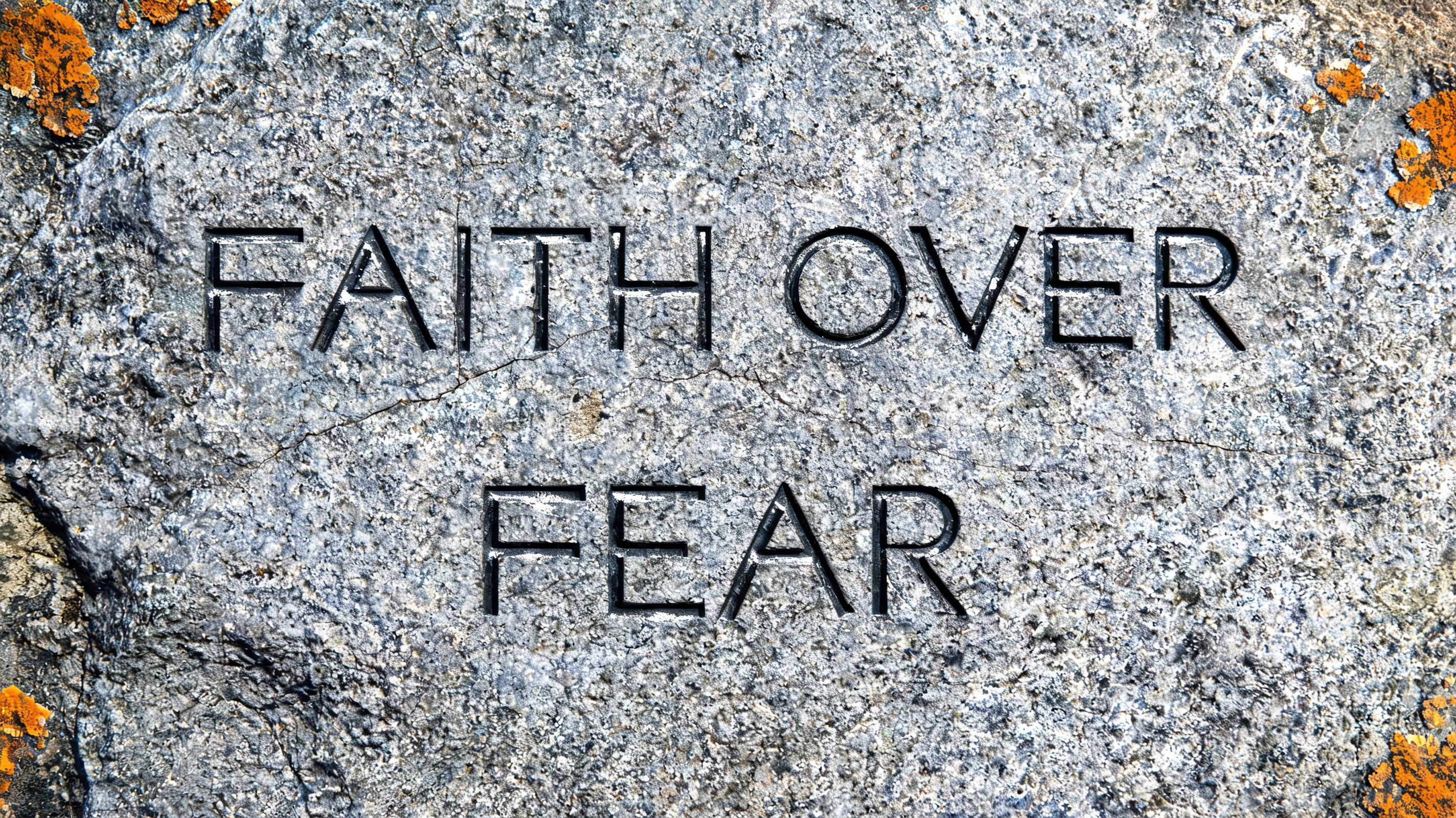 "Faith over fear" — Viking | AI Text Effect Generator