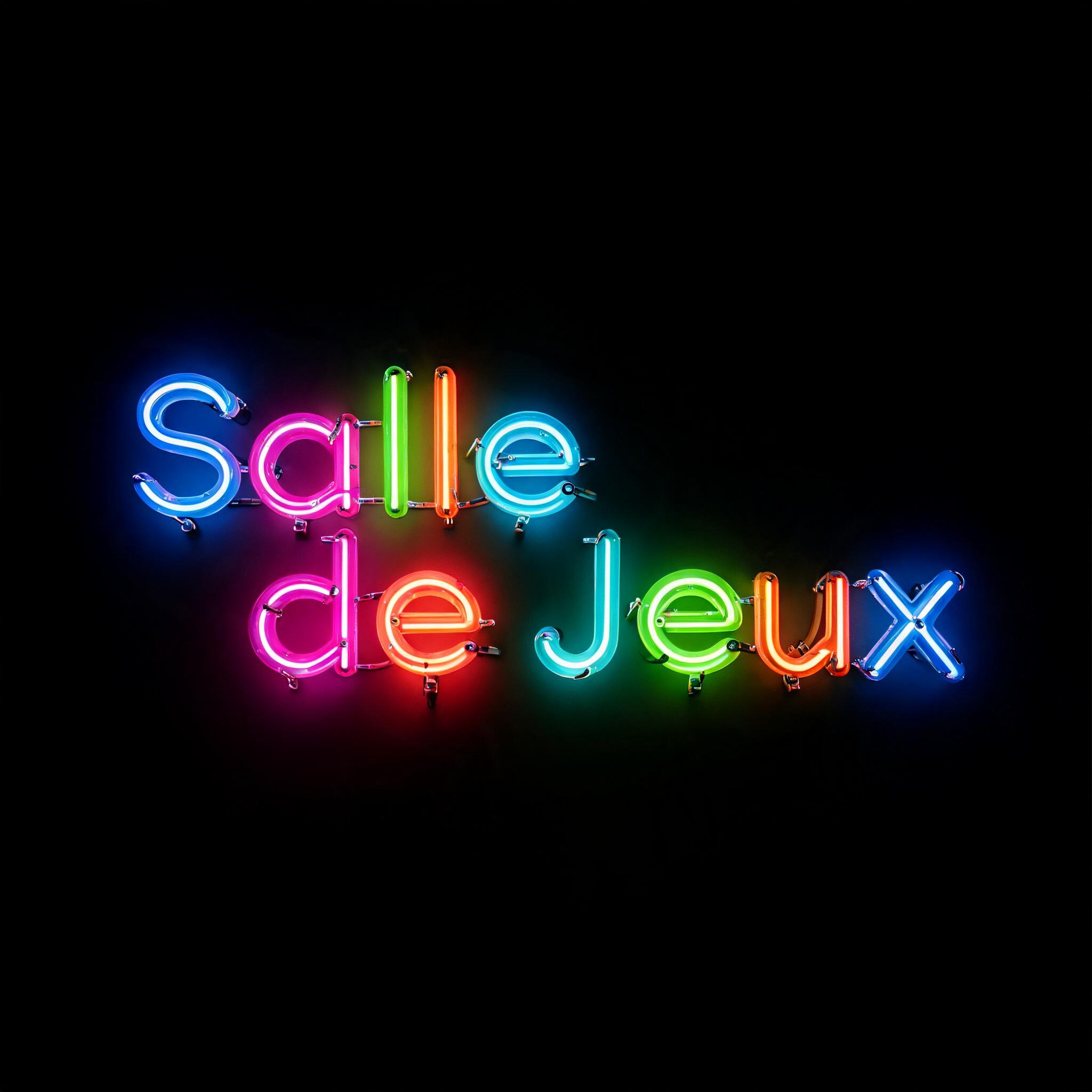 "Salle de Jeux" — Neon Glow | AI Text Effect Generator