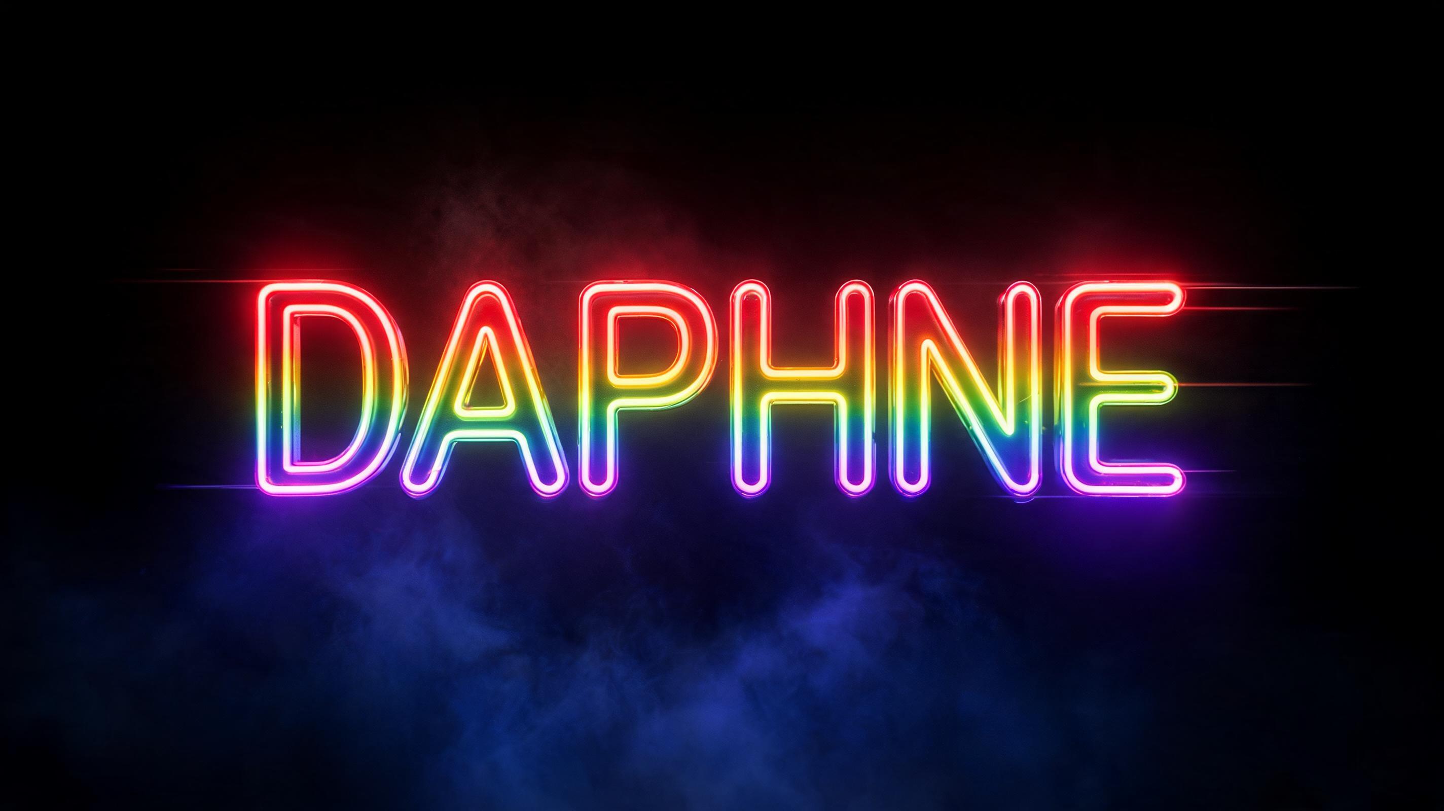 "DAPHNE" —  | AI Text Effect Generator