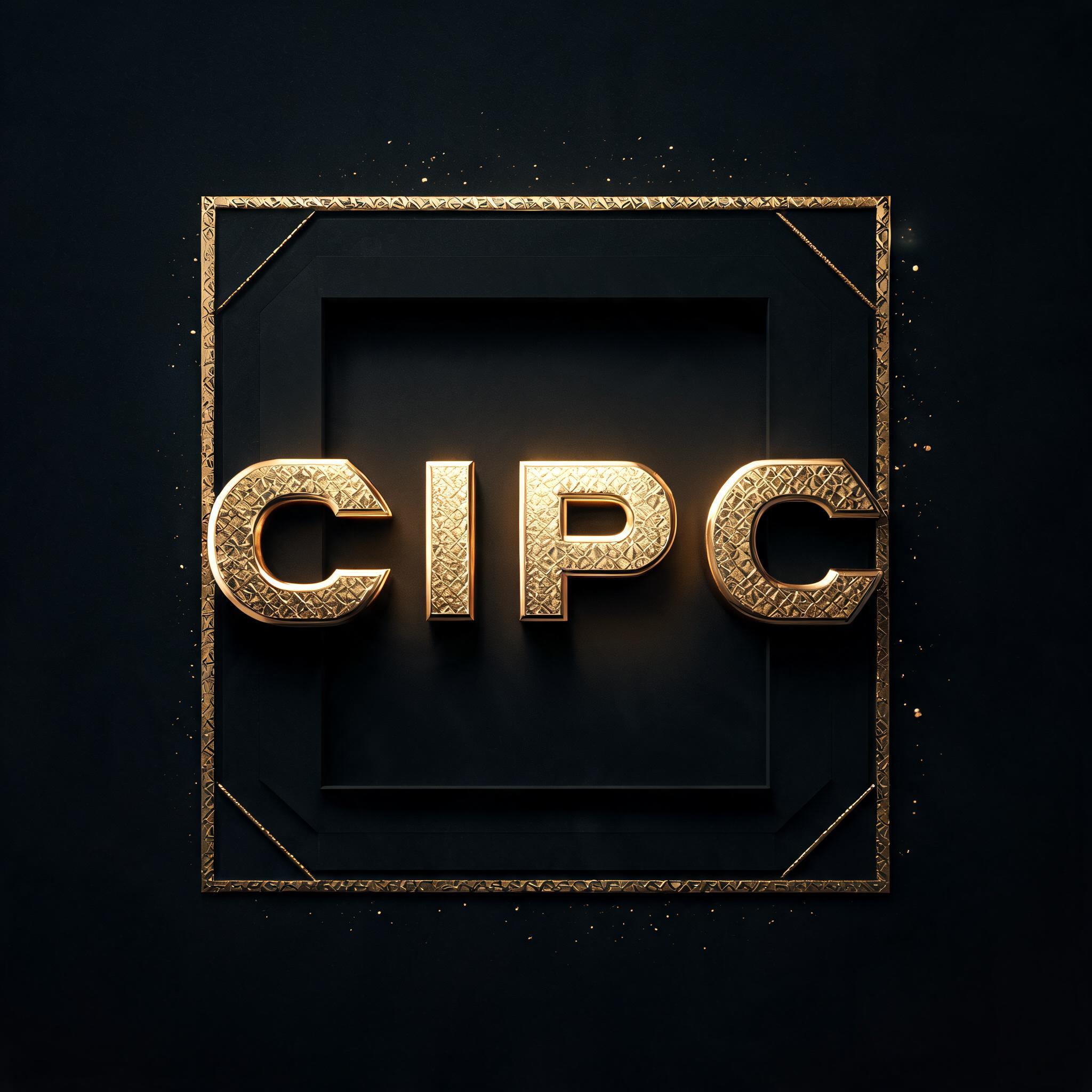"C I P C" — 3d Bold Gold | AI Text Effect Generator