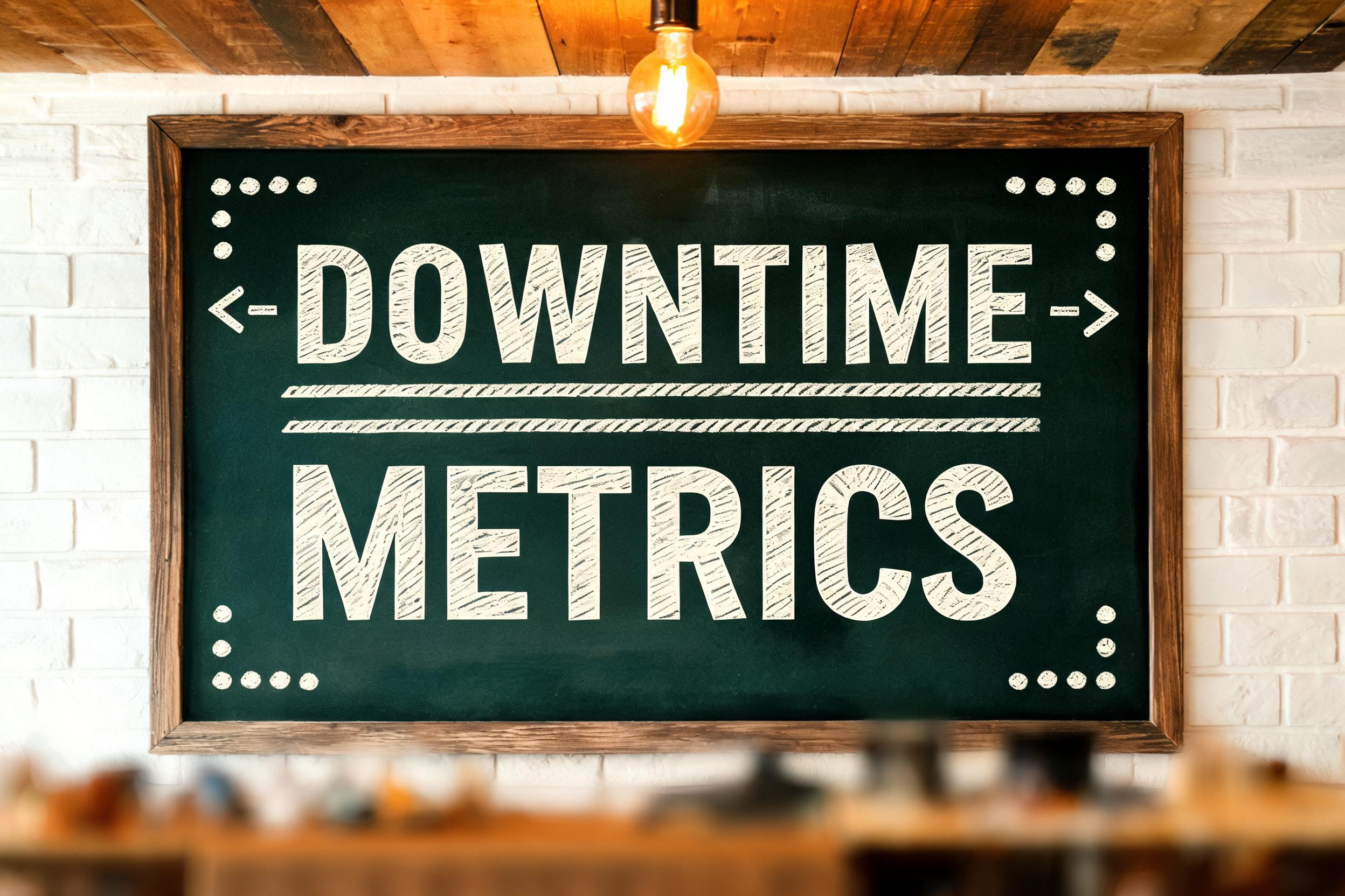 "Downtime Metrics" — Chalk | AI Text Effect Generator
