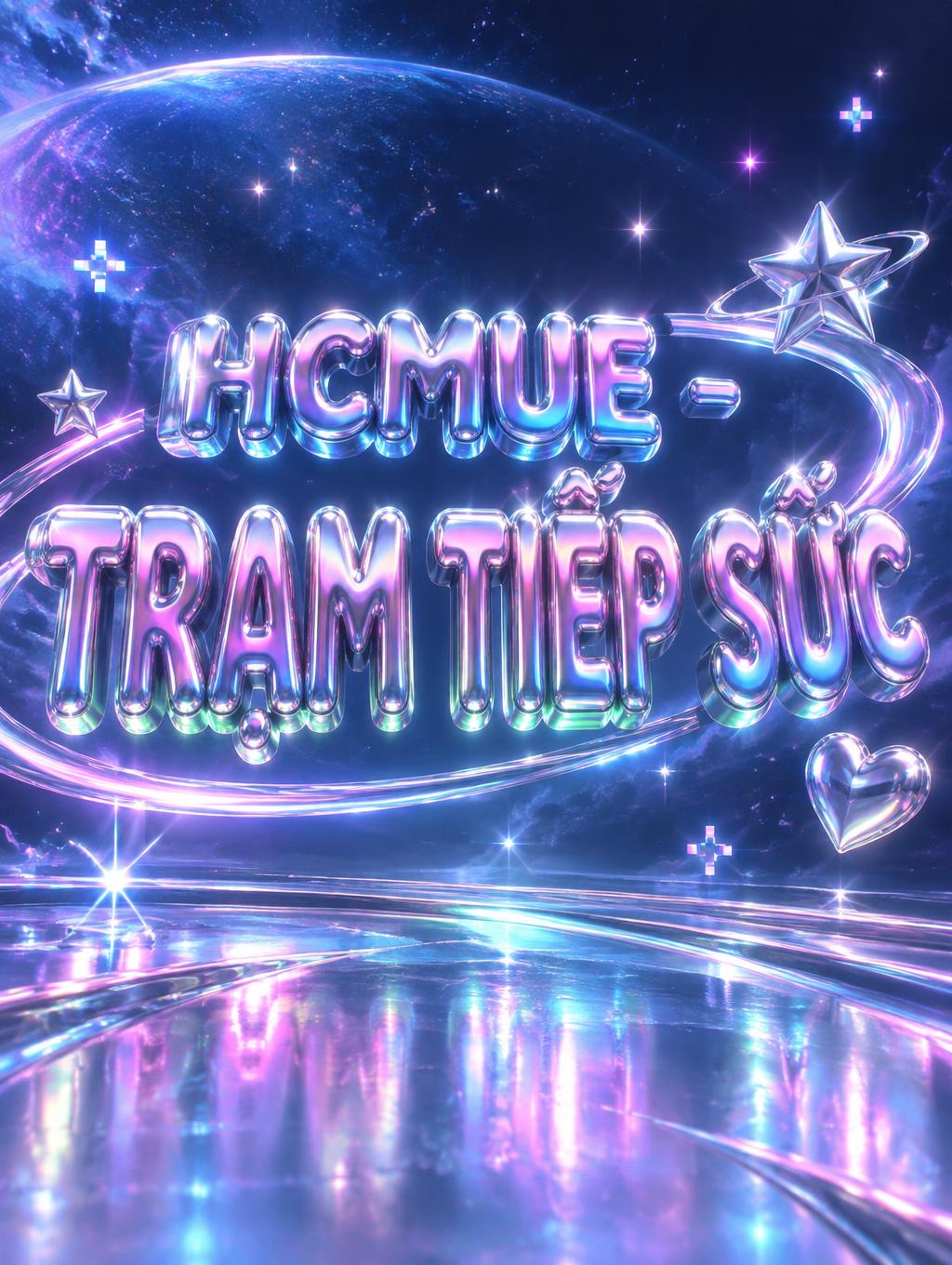 "HCMUE - TRẠM TIẾP SỨC" — Y2k | AI Text Effect Generator