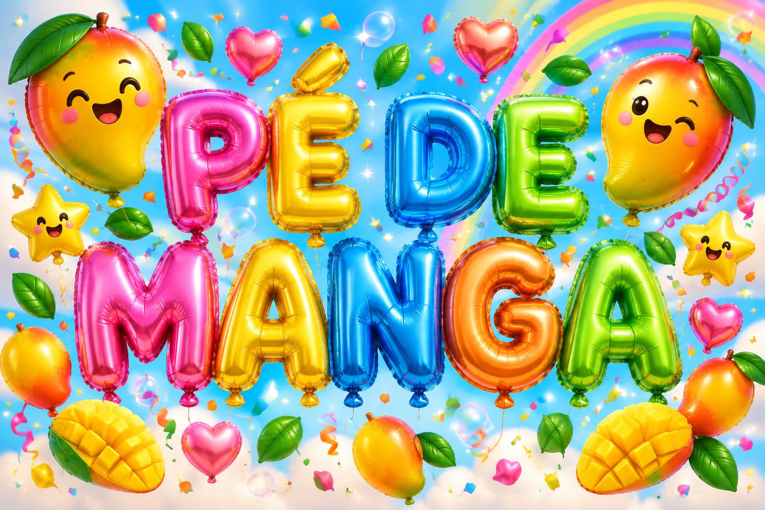 "PÉ DE MANGA" — Kids Gift | AI Text Effect Generator