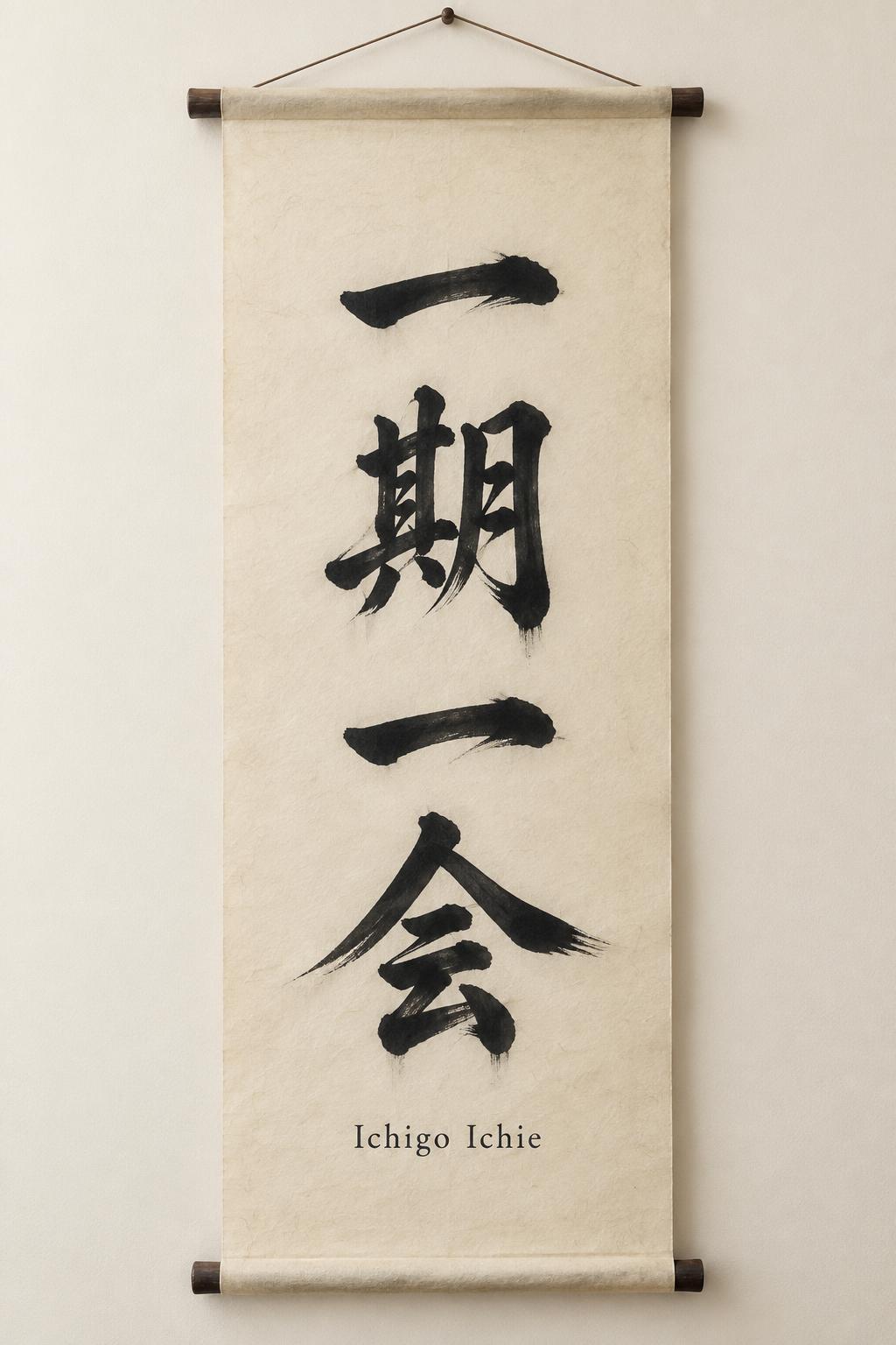 "一期一会
Ichigo Ichie" — Brush Japanese Ink | AI Text Effect Generator