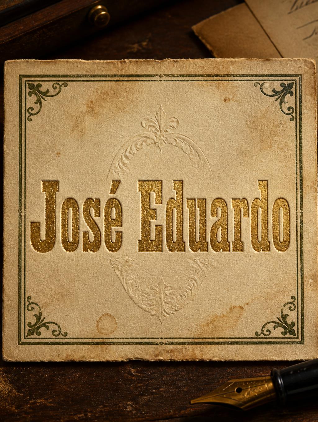 "José Eduardo" — Vintage | AI Text Effect Generator