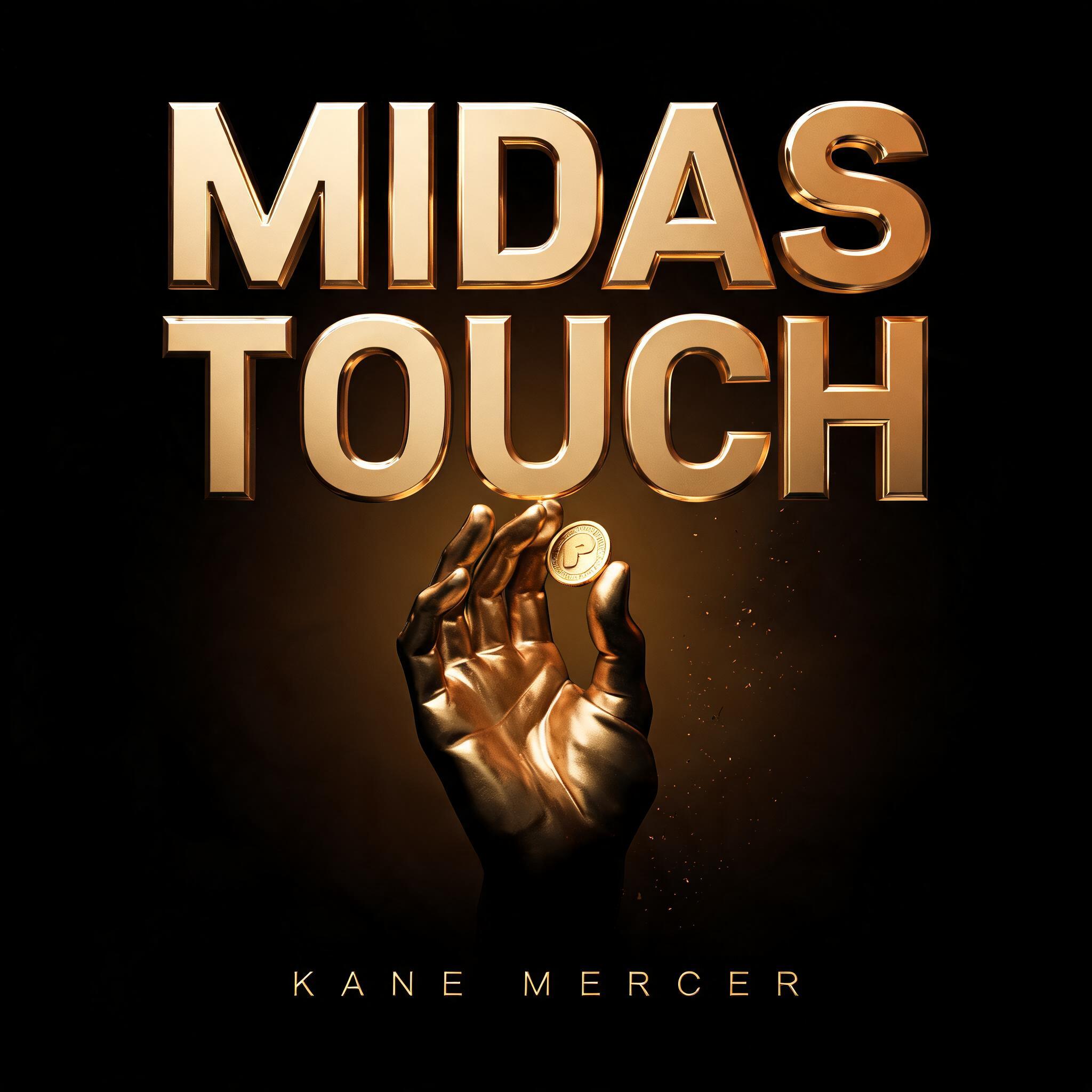 "MIDAS
TOUCH
KANE MERCER" — 3d Bold Gold | AI Text Effect Generator